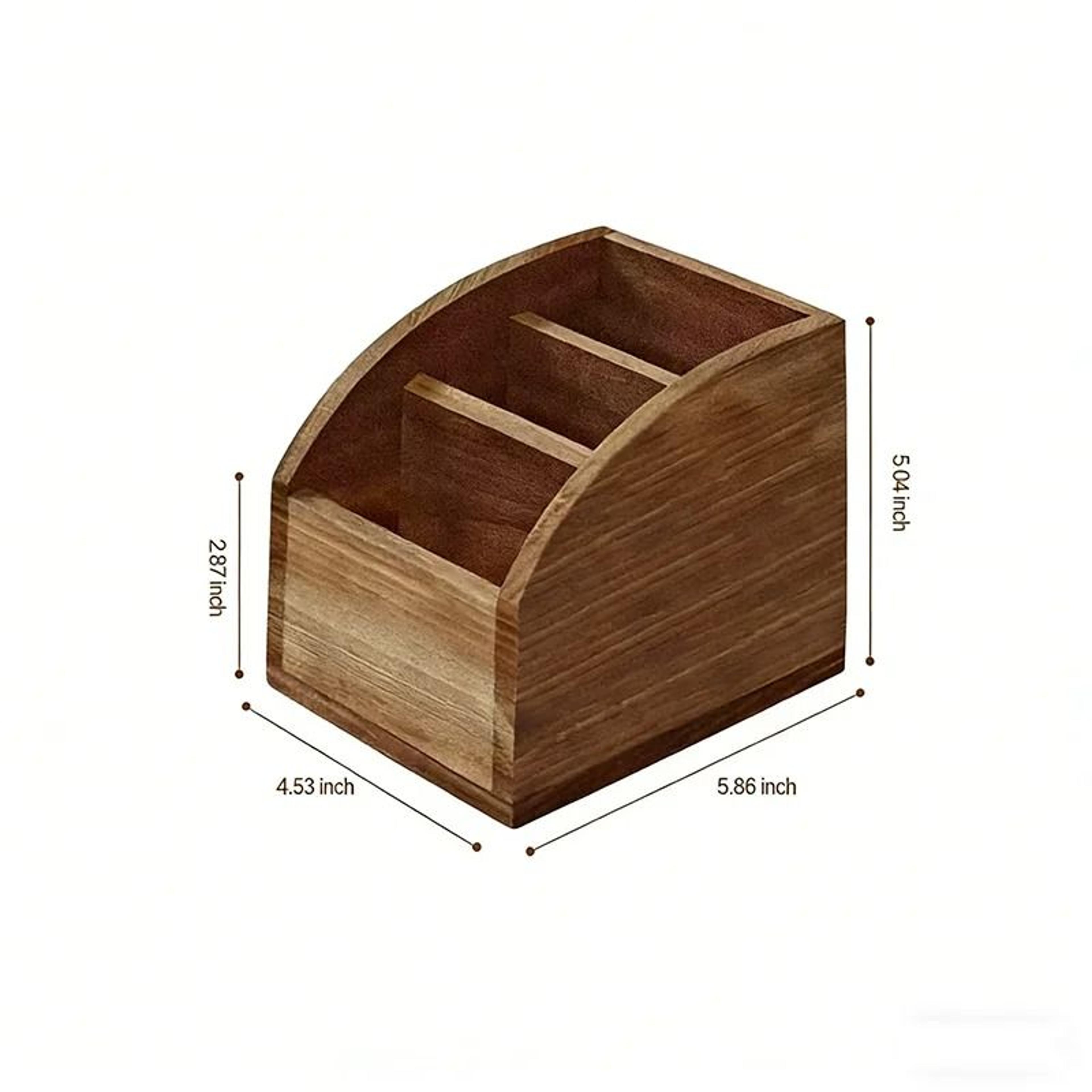 Large Luxurious Divided Remote Control Storage Box For Living Room  Coffee Table 5