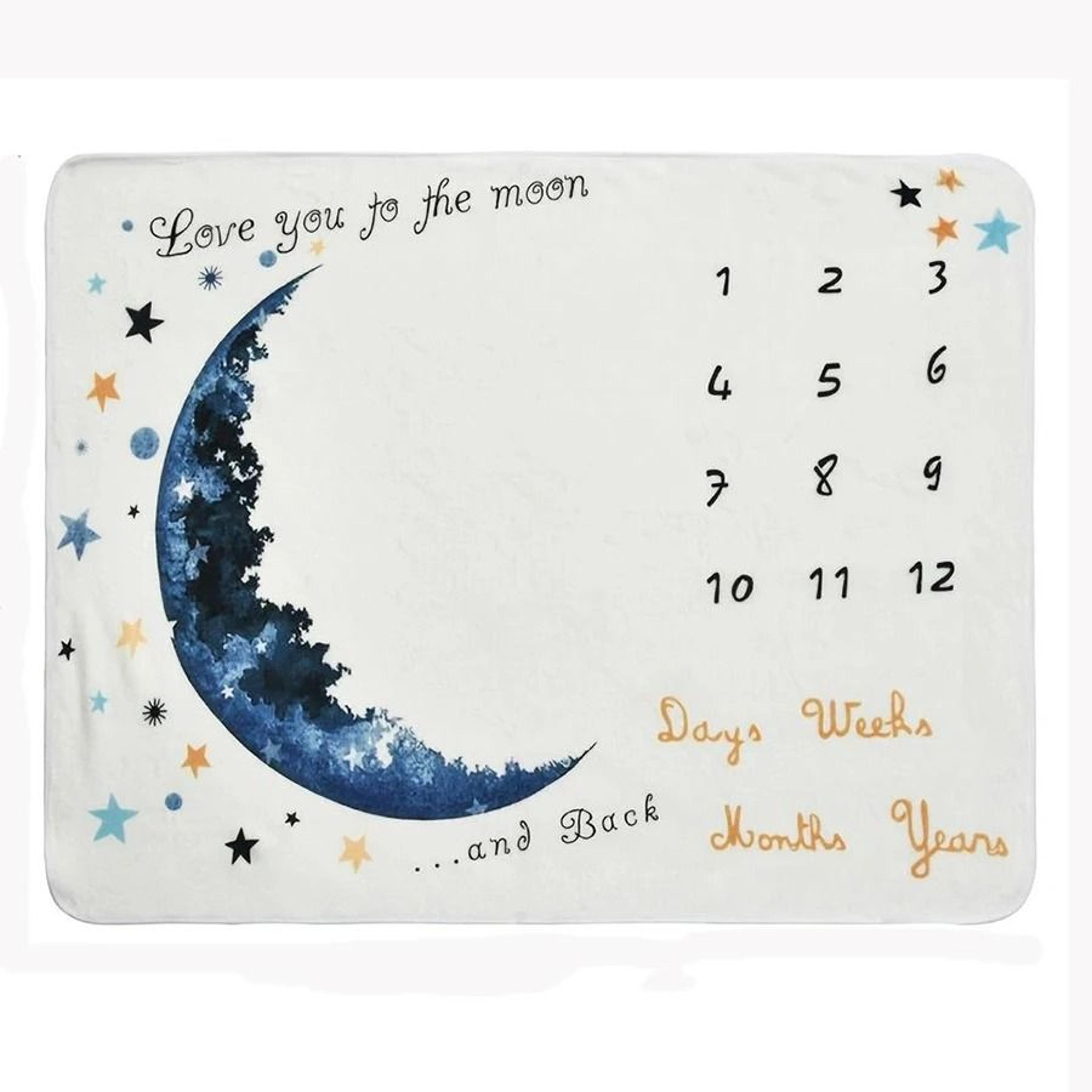 Newborn Milestone Blanket Set  Monthly Growth Photo Background With Wooden Prop Disc Card 9