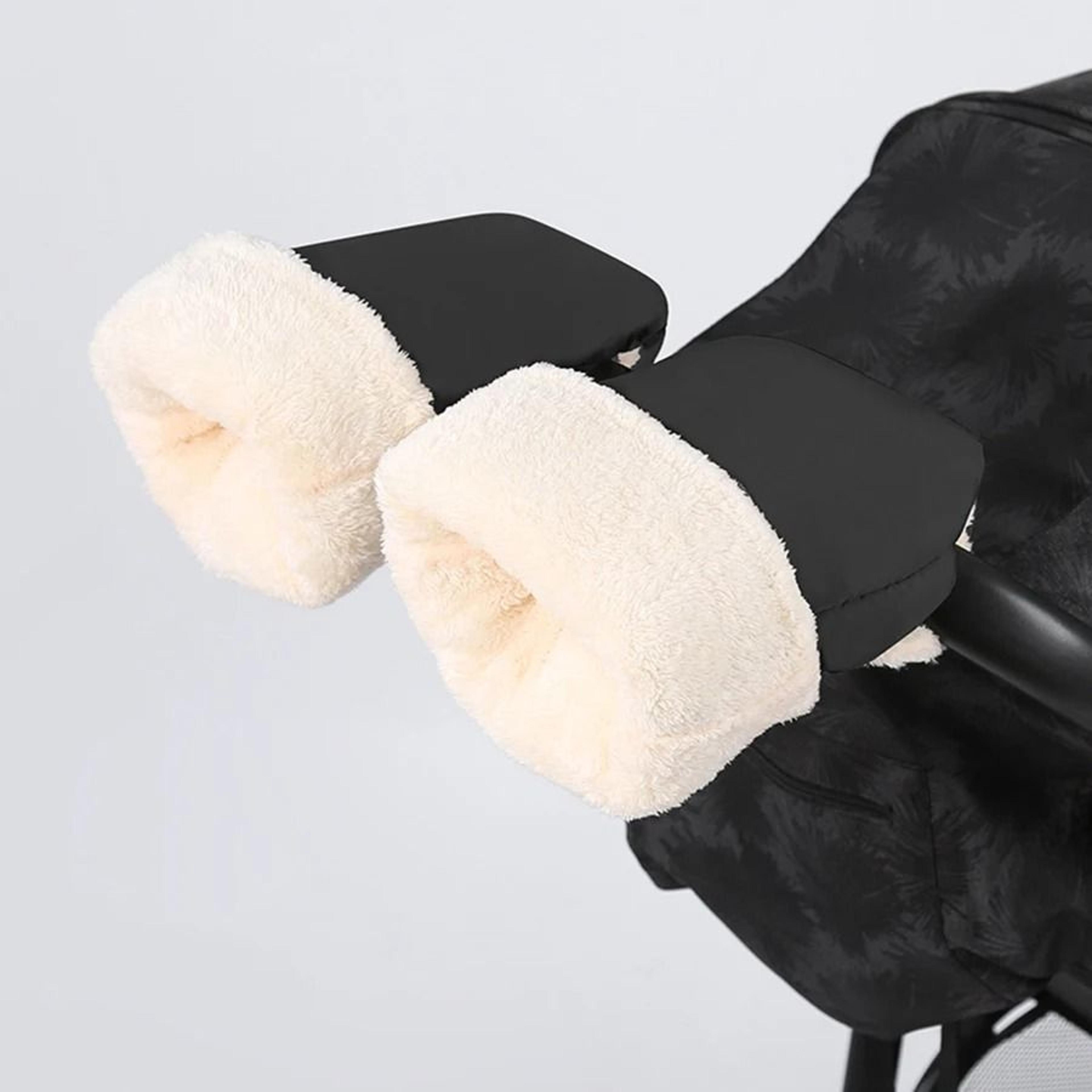 Universal Winter Stroller Gloves  Waterproof  Windproof Thermal Fleece Pram Hand Muffs 4