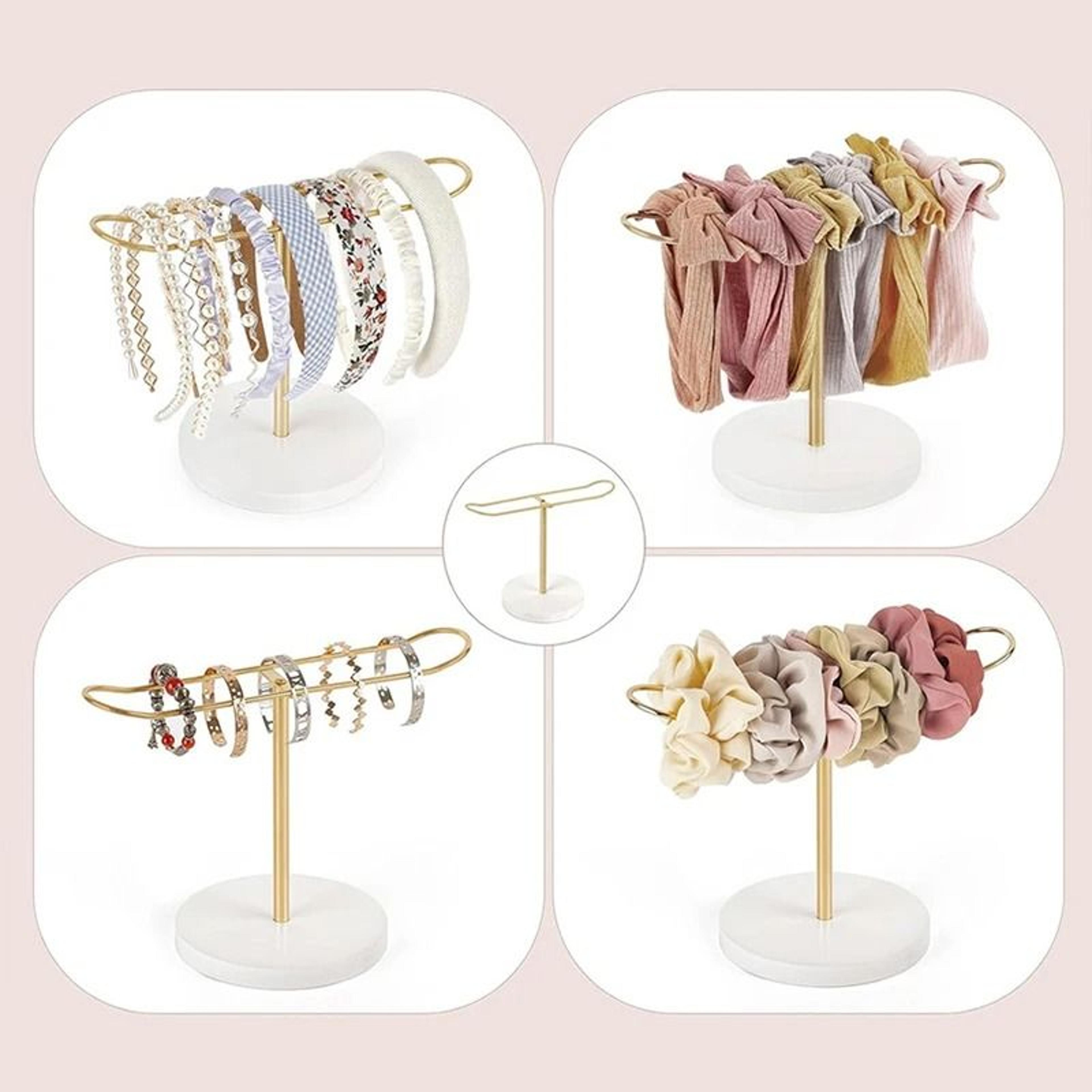 Metal Headband Holder Curved AntiDrop Jewelry Organizer  Scrunchie Bracelet Storage Stand 3