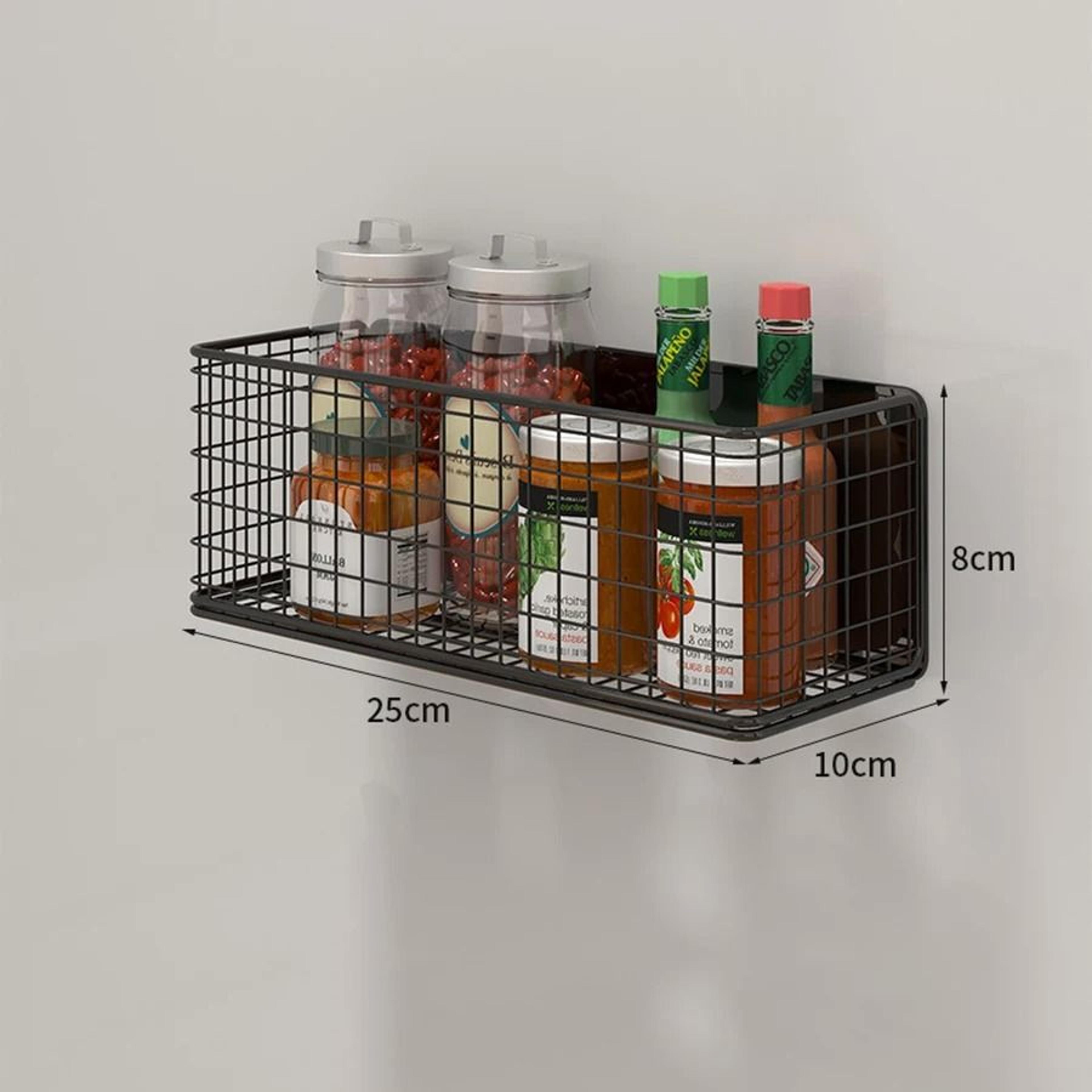 Strong Magnetic Spice Rack  NoDrill Refrigerator  Microwave Storage Organizer 7