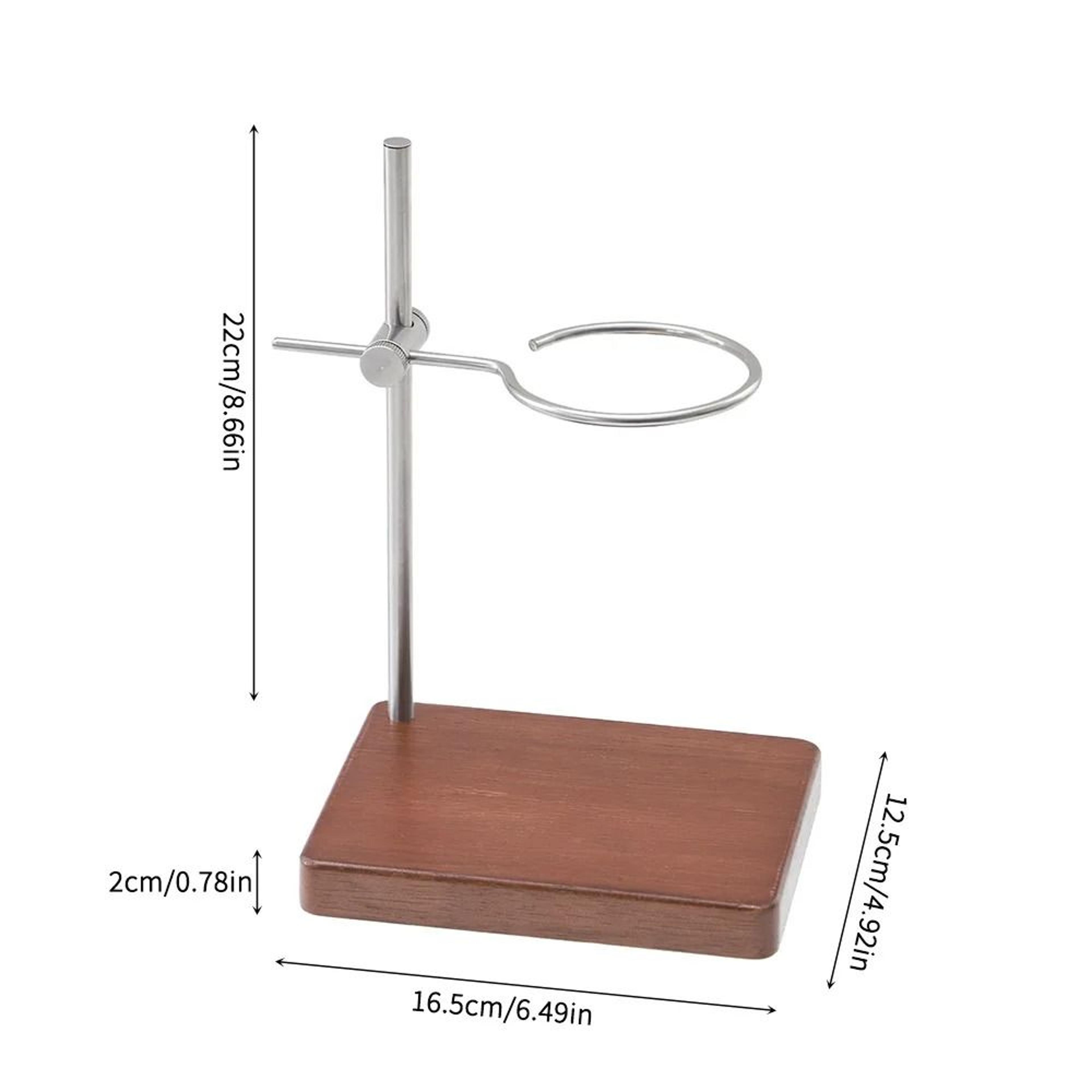 360 Rotatable Height Adjustable Metal Drip Stand  Silver Luxury Vintage Coffee  Tea Filter Holder 5