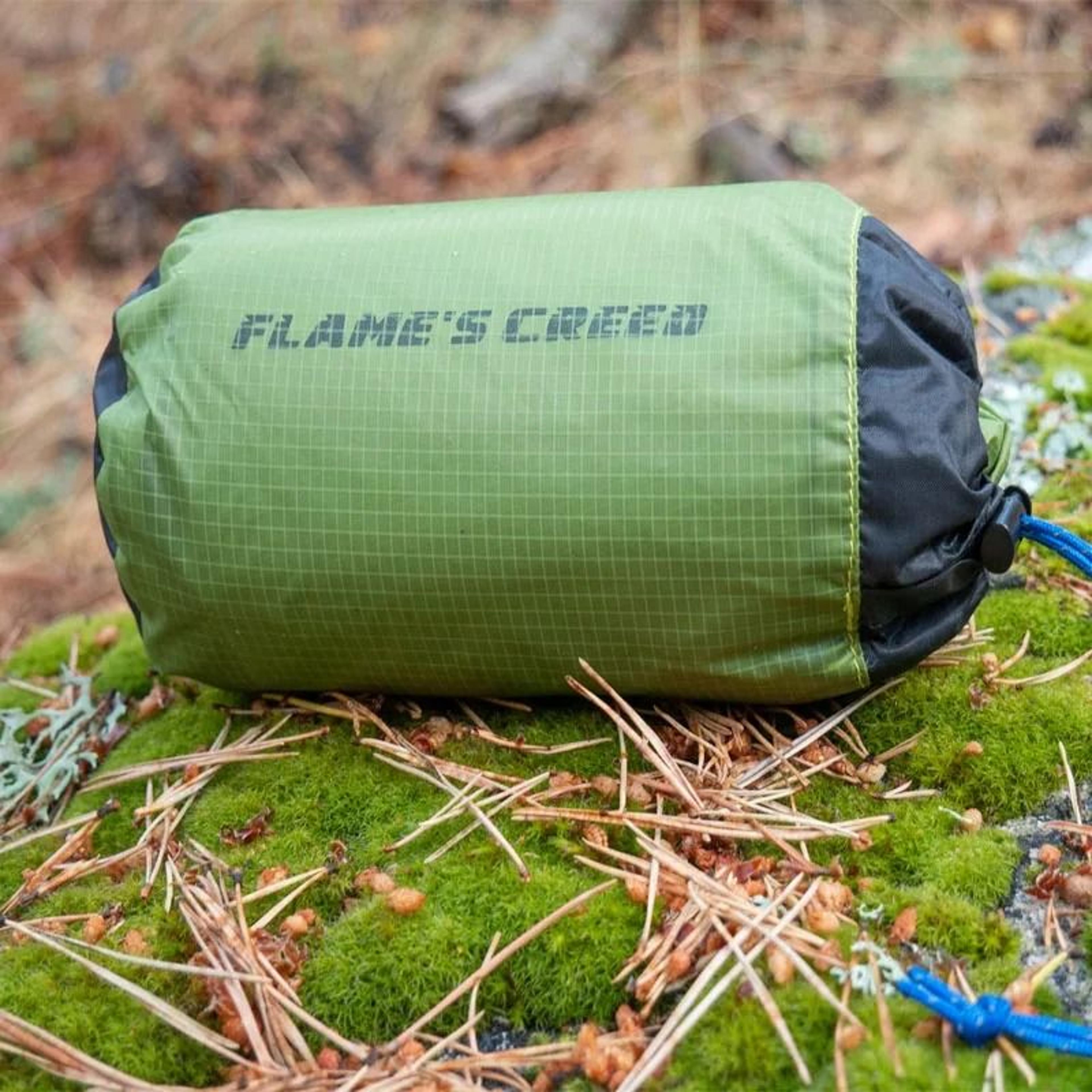 FLAMES CREED Ultralight 15D Nylon Silicone Tarp  Lightweight Sun Shelter  Waterproof Tent Footprint 5