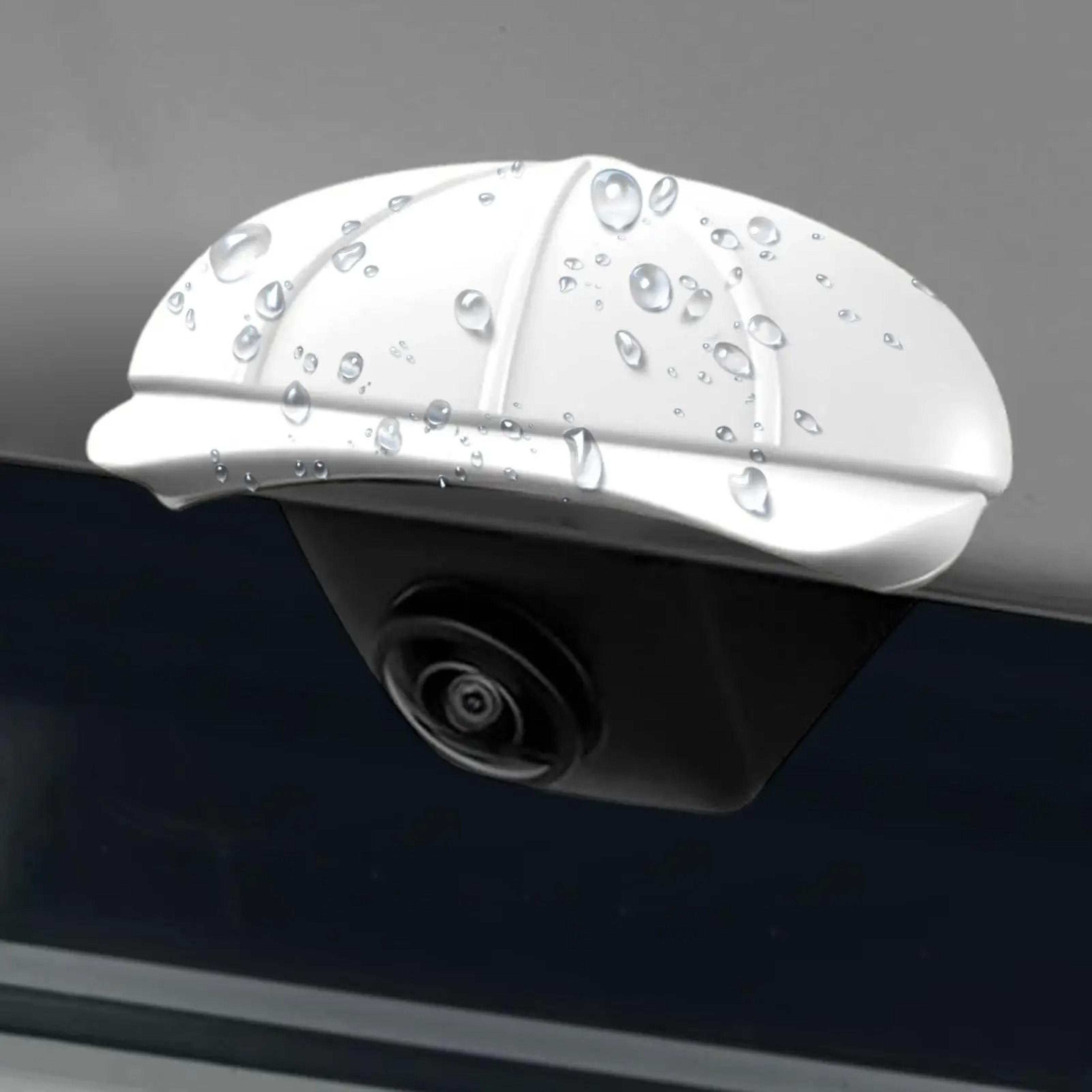 waterproof backup camera cover - anti-rain & snow silicone protective guard for car, truck, suv & rv