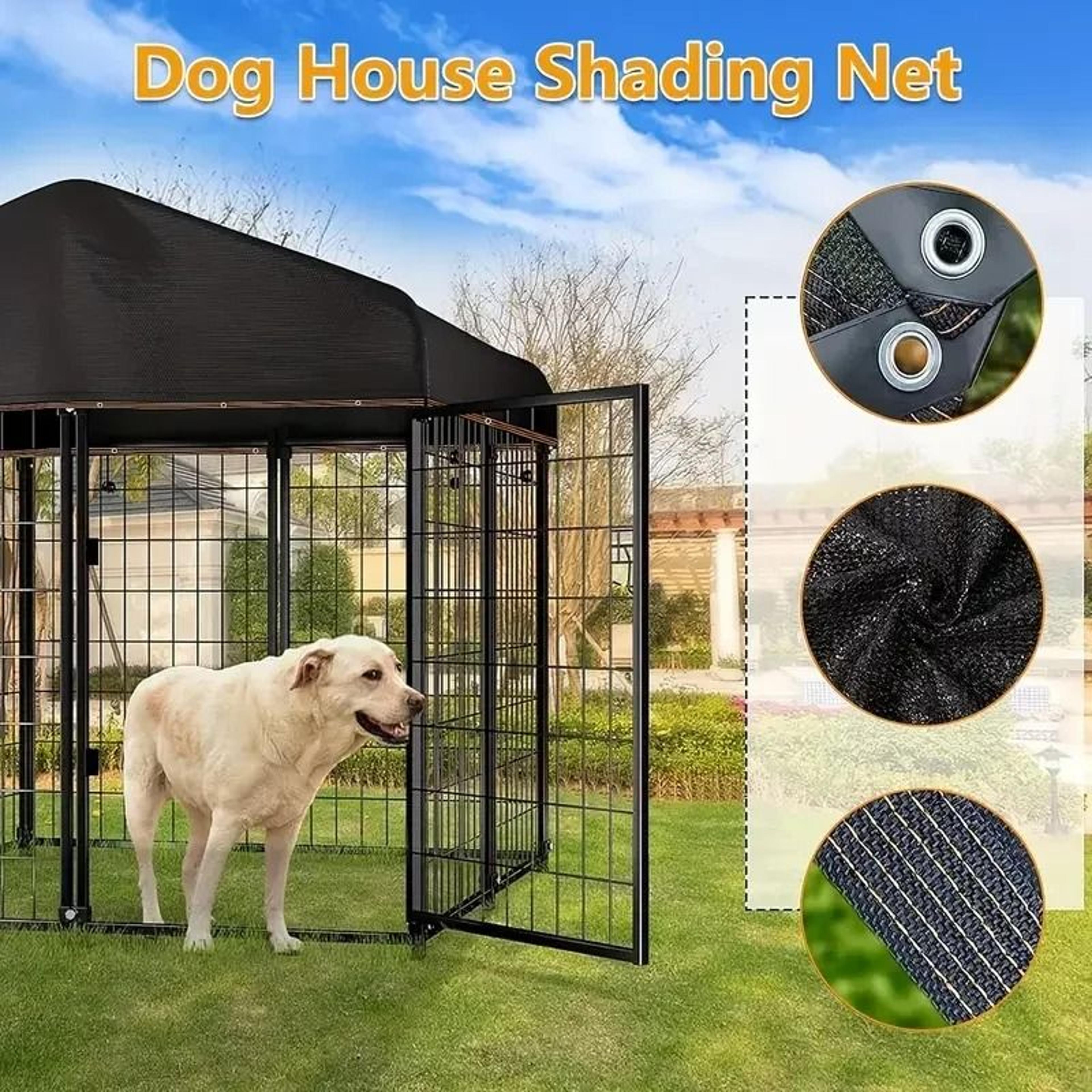 Black Shade Cloth Sunblock Mesh Cover  HighDensity Taped Edge With Grommets For Pergola Greenhouse  5