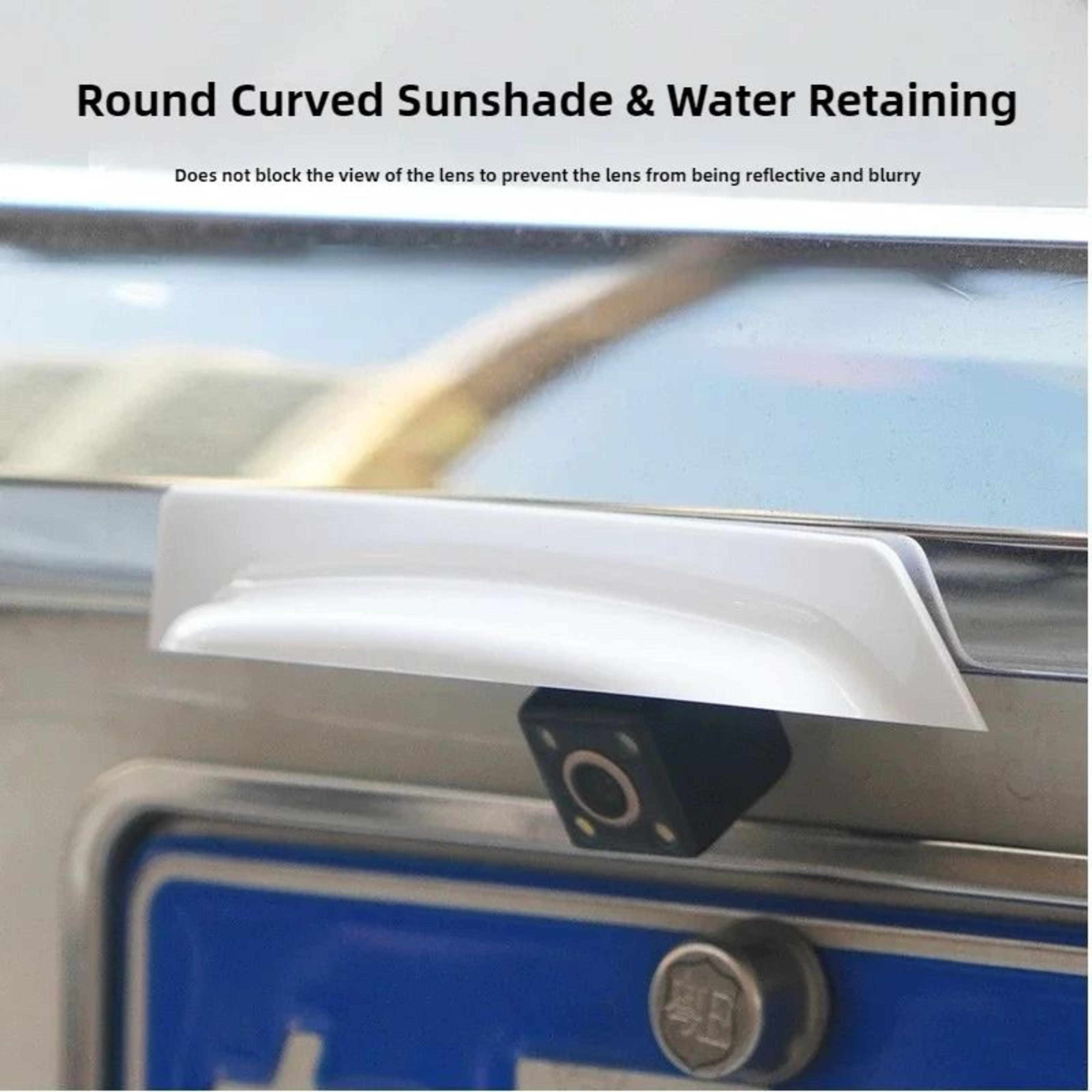 Universal Car Reversing Camera Rain Shield  Weatherproof Lens Visor  AntiGlare Protective Trim Cove 1