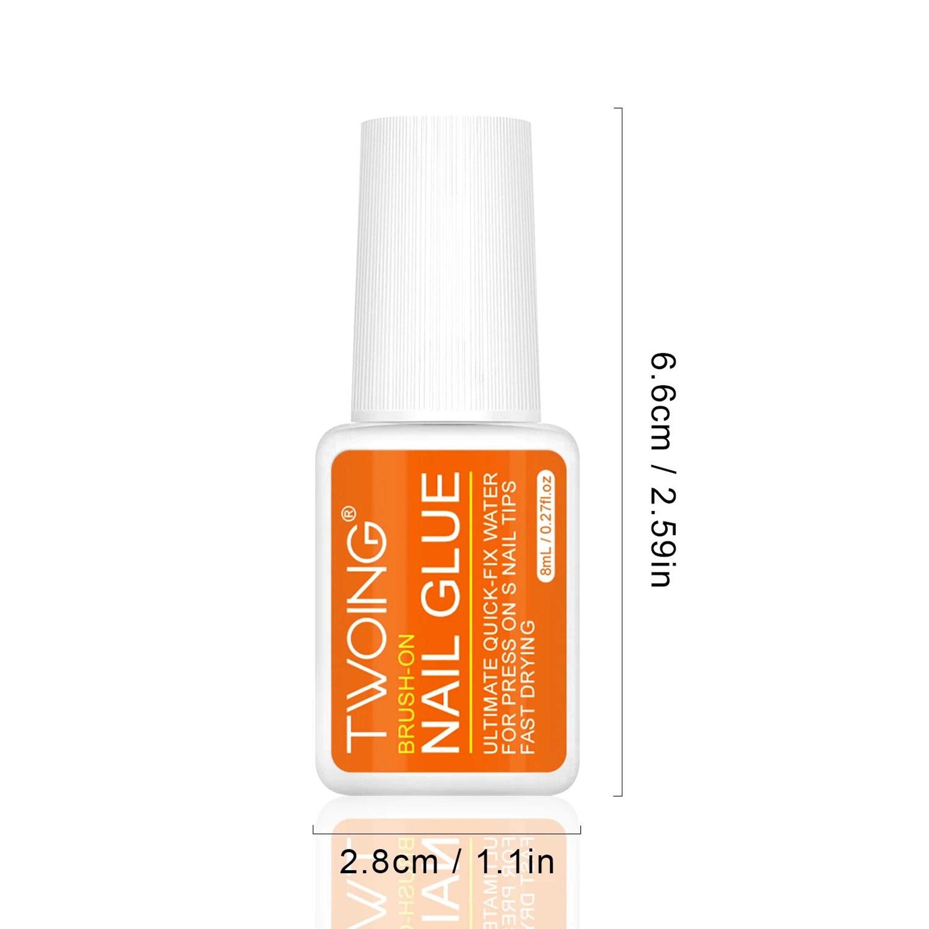Twoing Waterproof Liquid Nail Glue  FastDrying  LongLasting Adhesive For Fake  Acrylic Nails 3