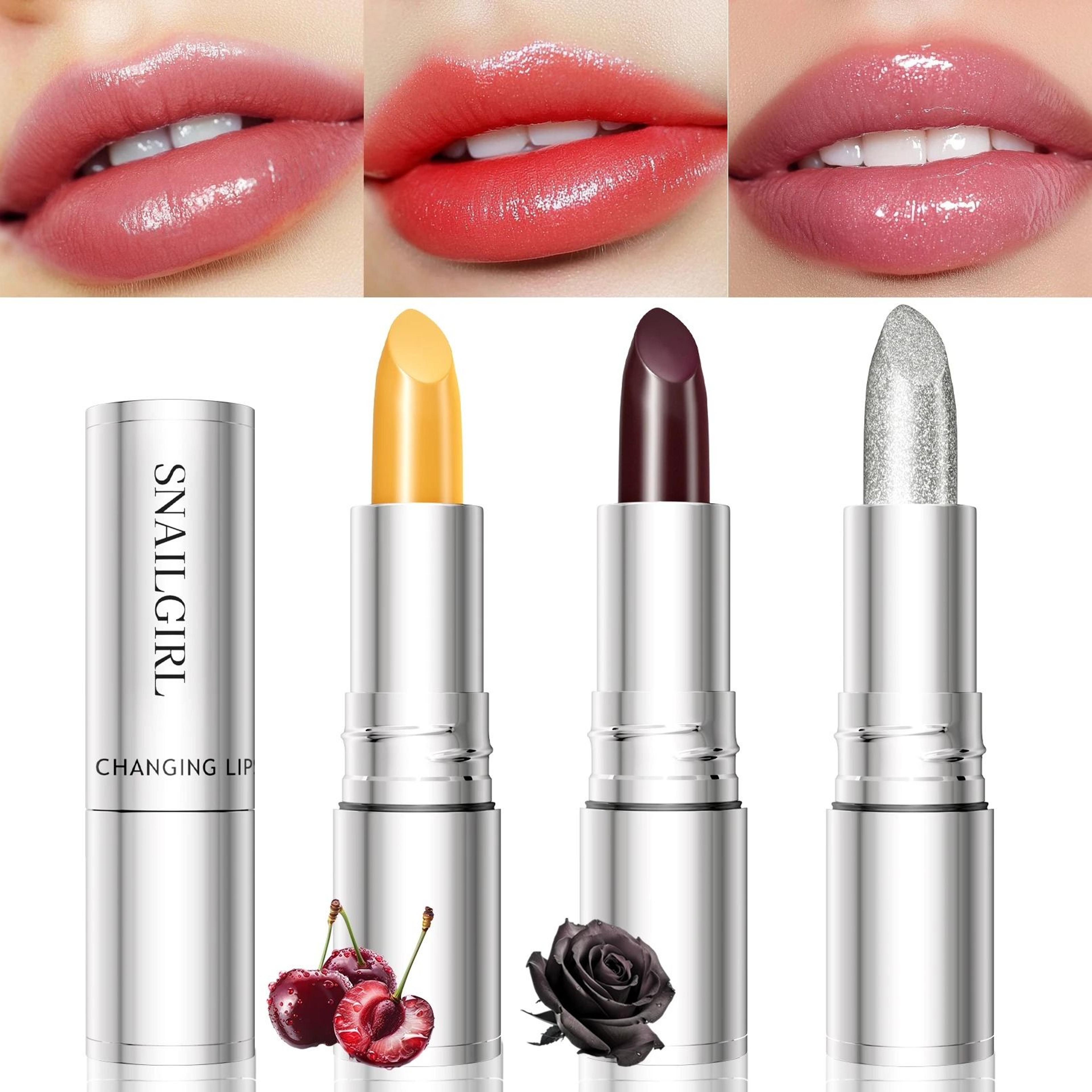 Temperature ColorChanging Glitter Lipstick  Waterproof LongLasting Velvet Matte Lip Tint 5