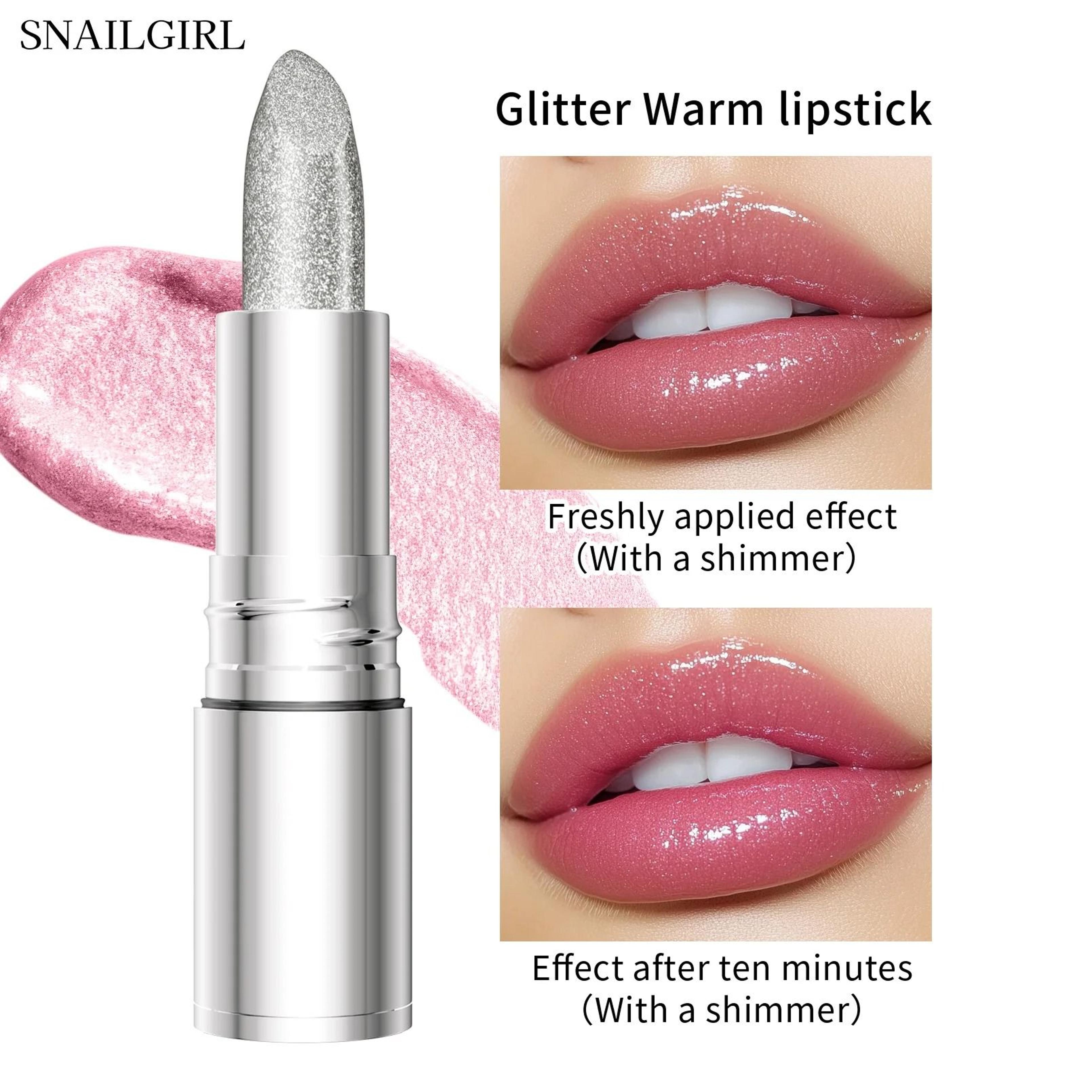 Temperature ColorChanging Glitter Lipstick  Waterproof LongLasting Velvet Matte Lip Tint 8