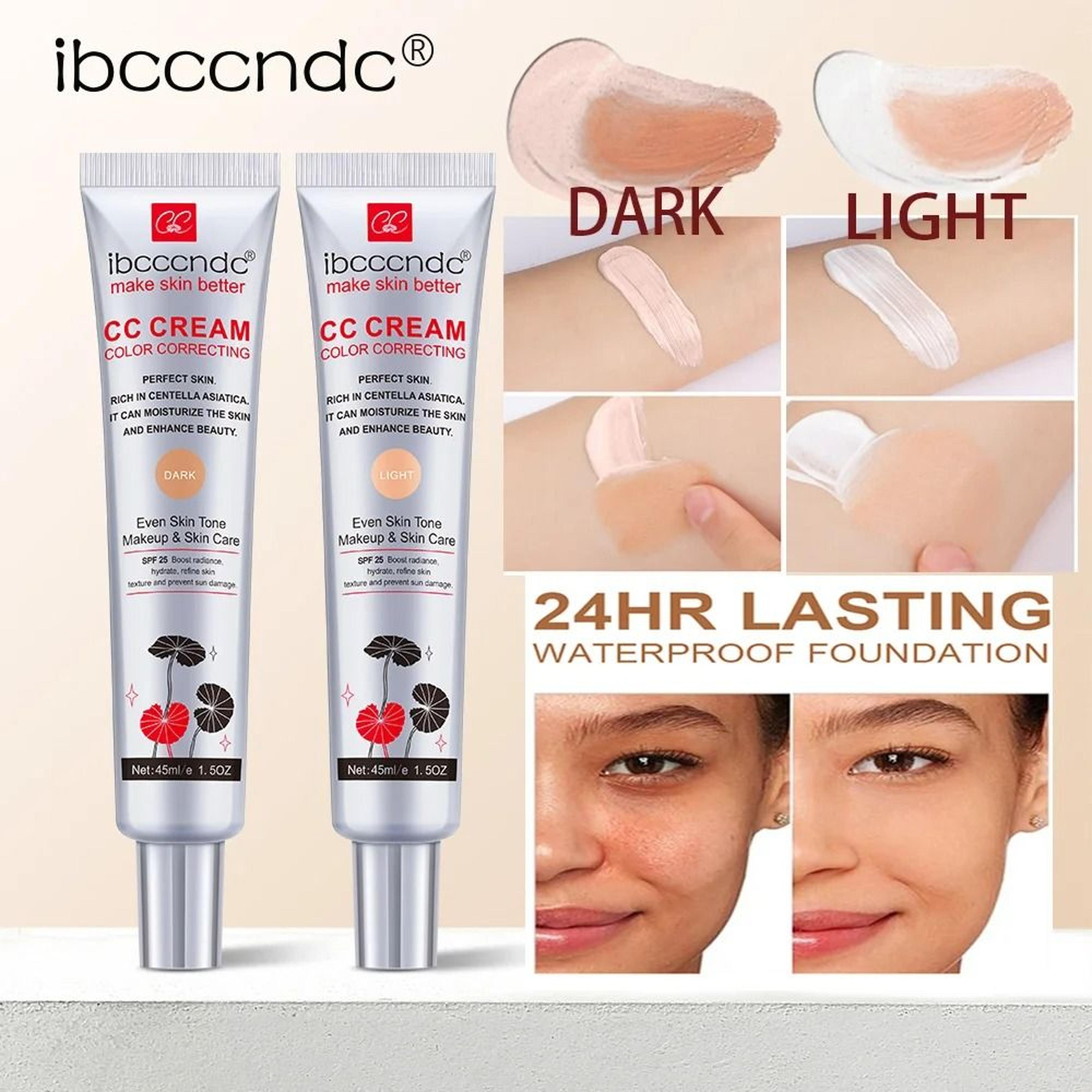Waterproof Moisturizing CC Cream  Color Correcting  LongLasting Foundation Primer 0