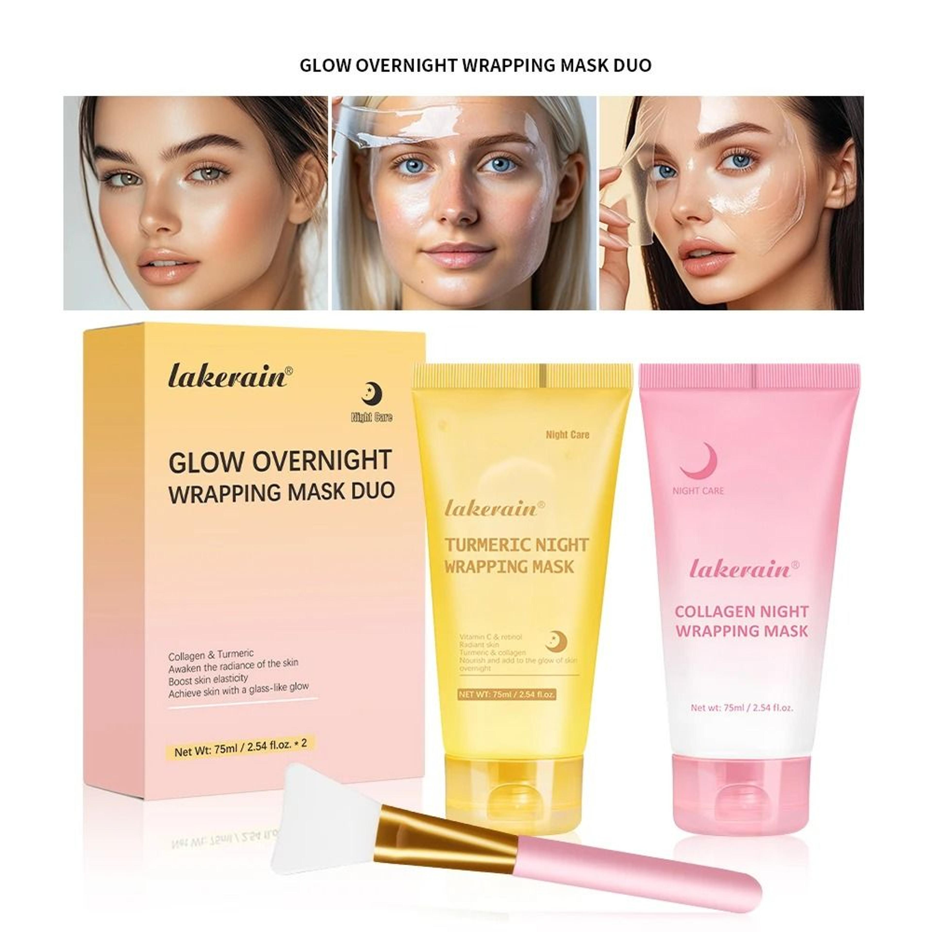 Korean Deep Collagen PeelOff Mask  BioCollagen Night Wrapping Mask For Lifting  Wrinkle Care 9