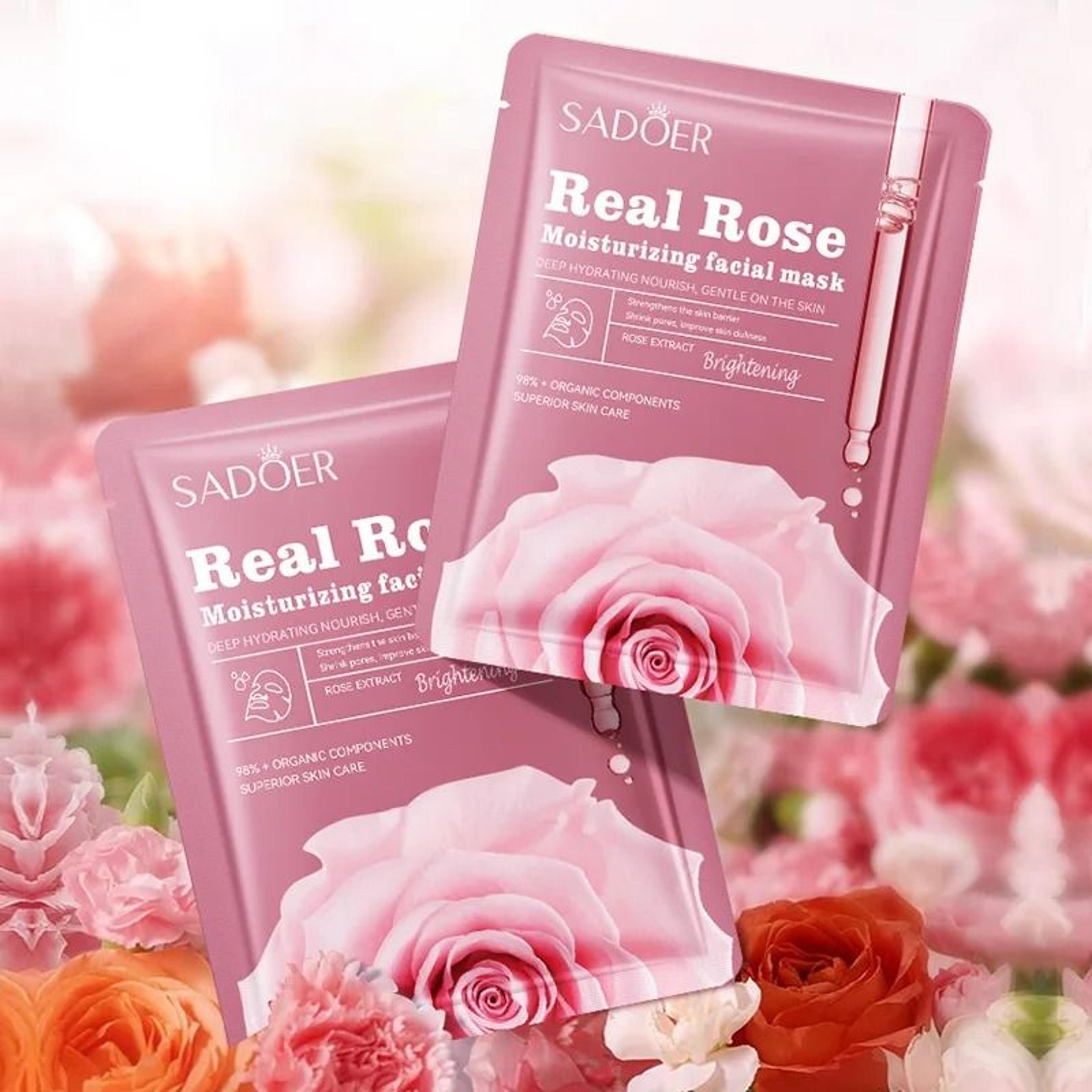 10Piece SADOER Fruit  Floral Sheet Mask Set  Hydrating Moisturizing  Firming Facial Masks 2