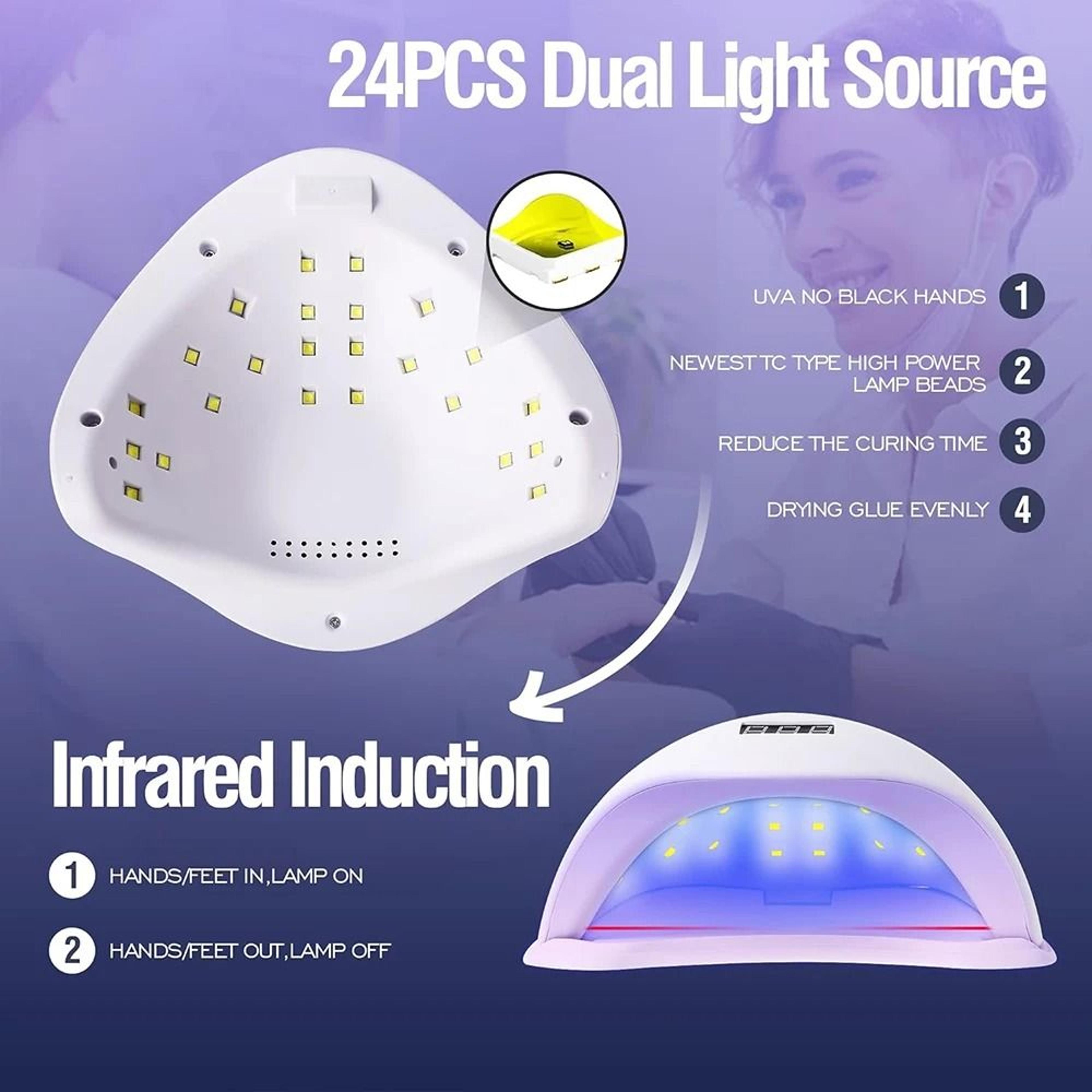 YIKOOLIN SUN5 48W Professional LED UV Nail Lamp  Fast Drying Gel Polish Curing Light 3