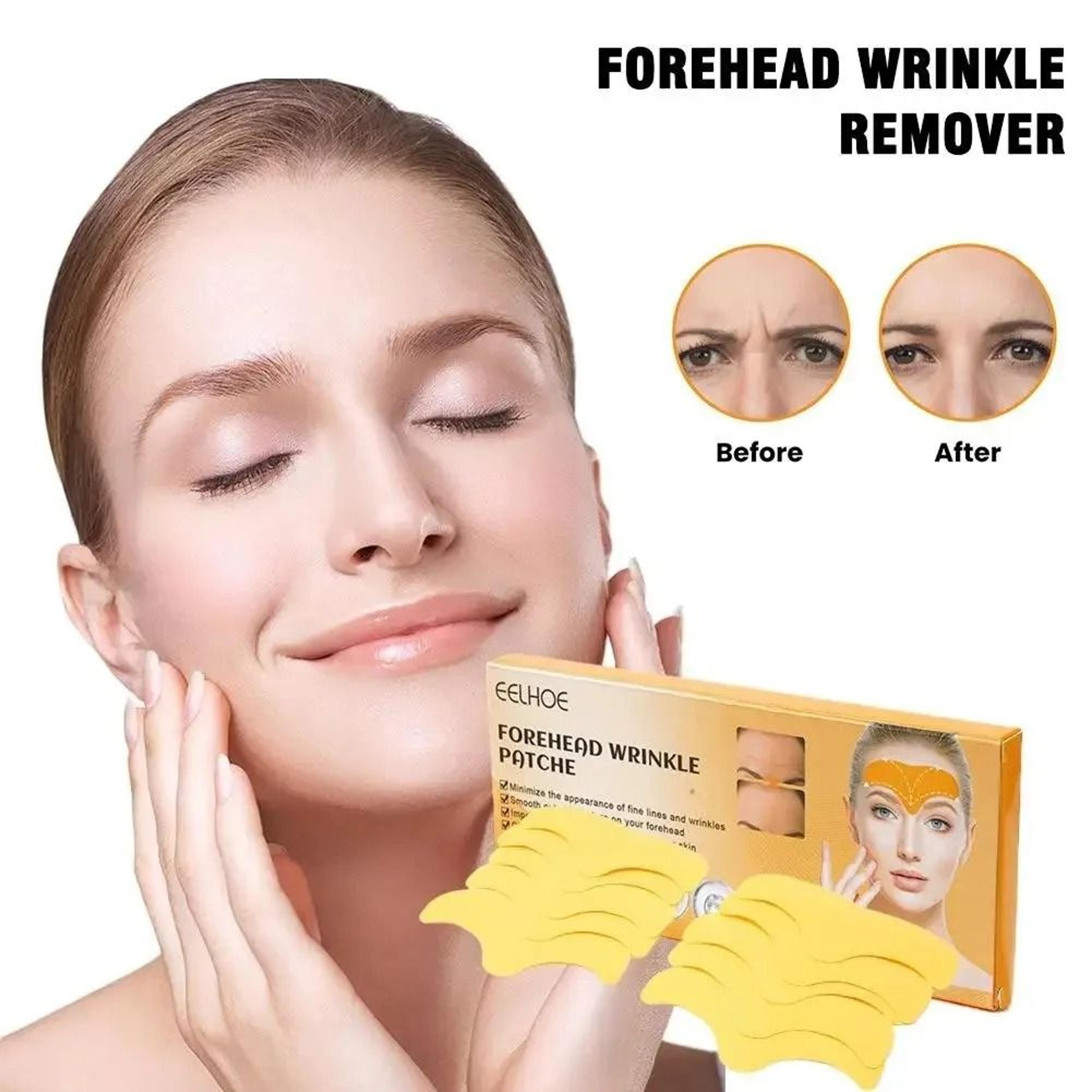 10Piece Forehead Wrinkle Gel Patch Set  Hydrolyzed Collagen Firming  Smooth AntiAging Mask Stickers 2