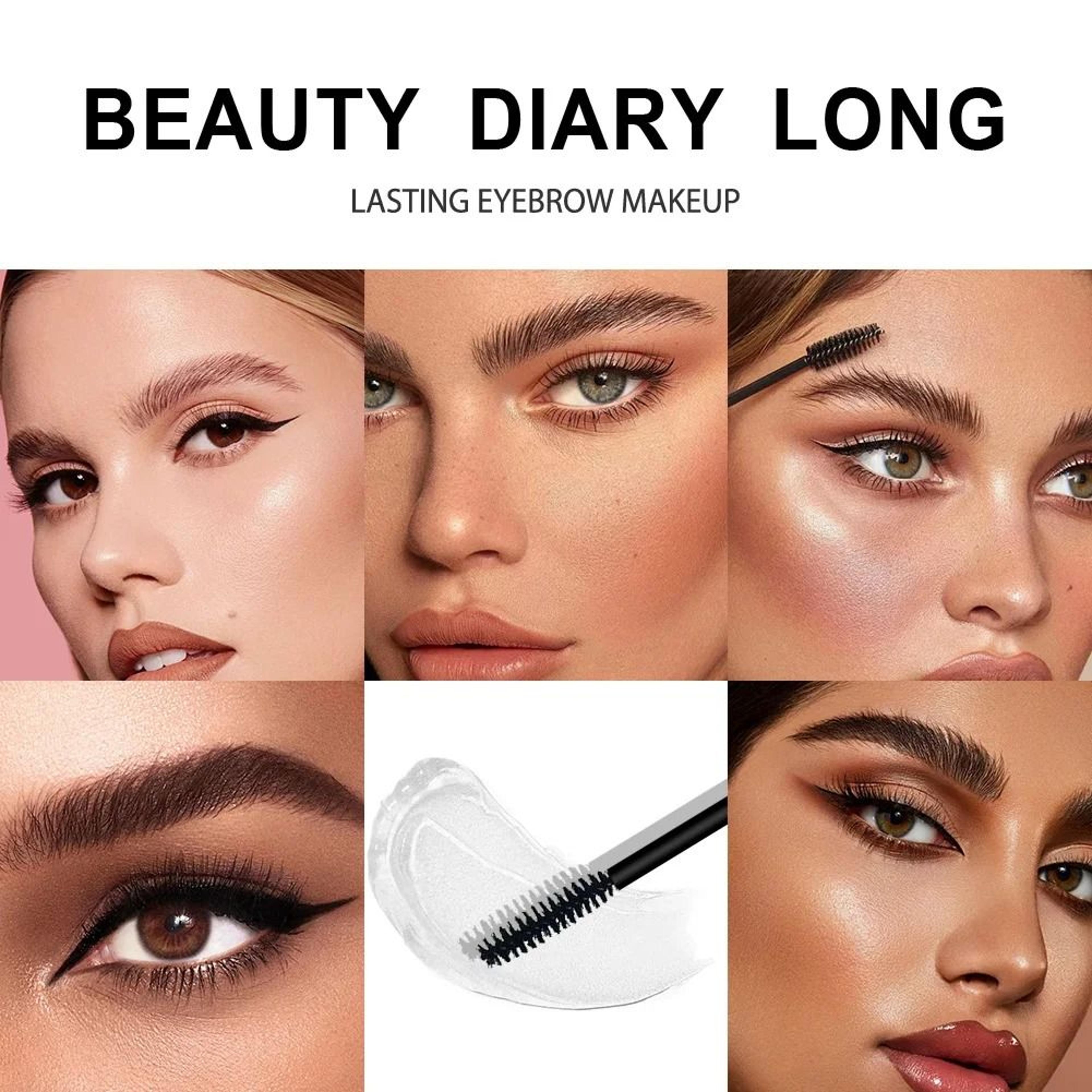 Waterproof Eyebrow Gel  SmudgeProof LongLasting Brow Styling Gel For Full  Natural Brows 4