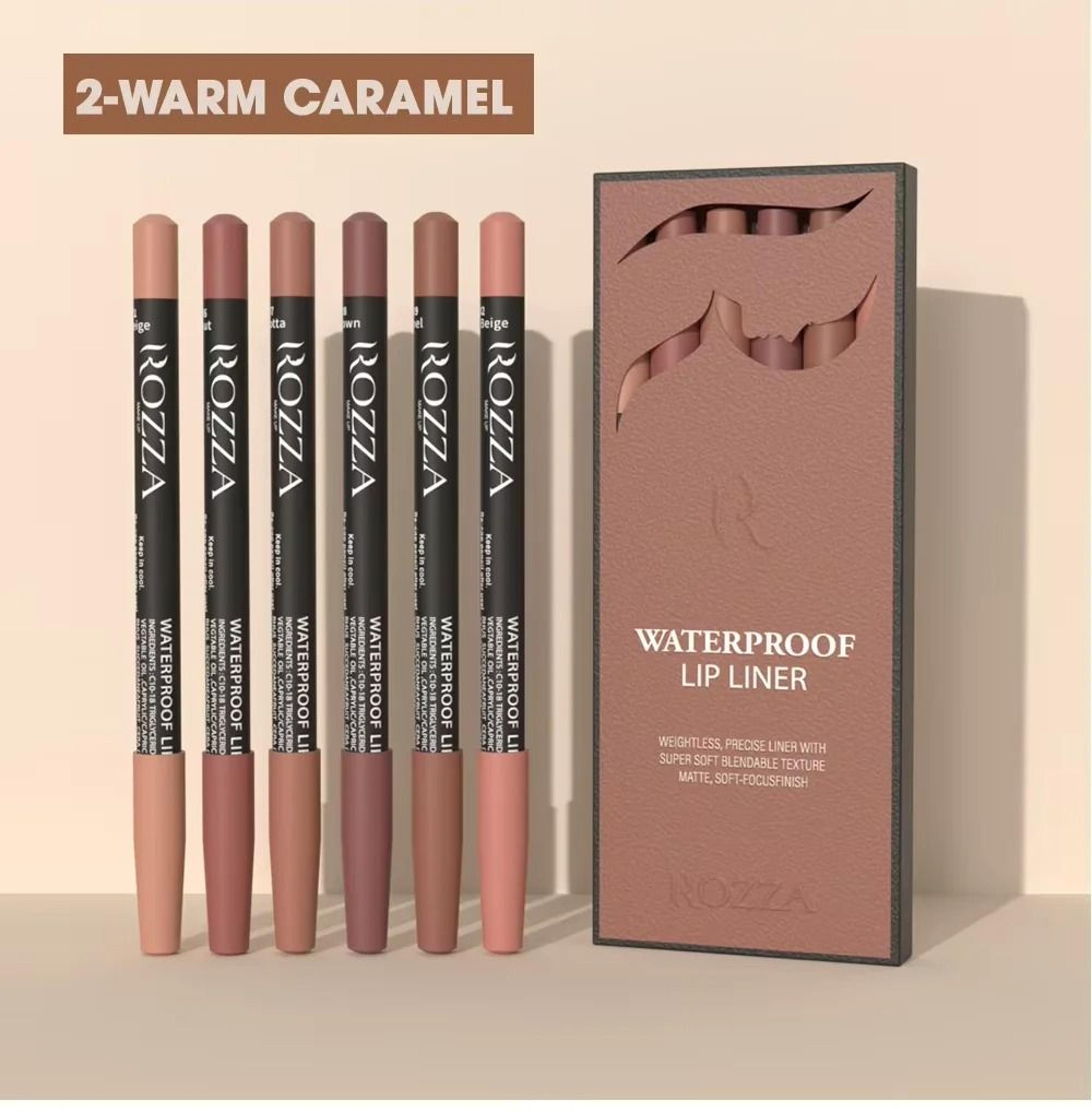 Rozza Waterproof Lip Liner Pencil Set  Precise  Blendable Matte Lip Contour Pencils 9