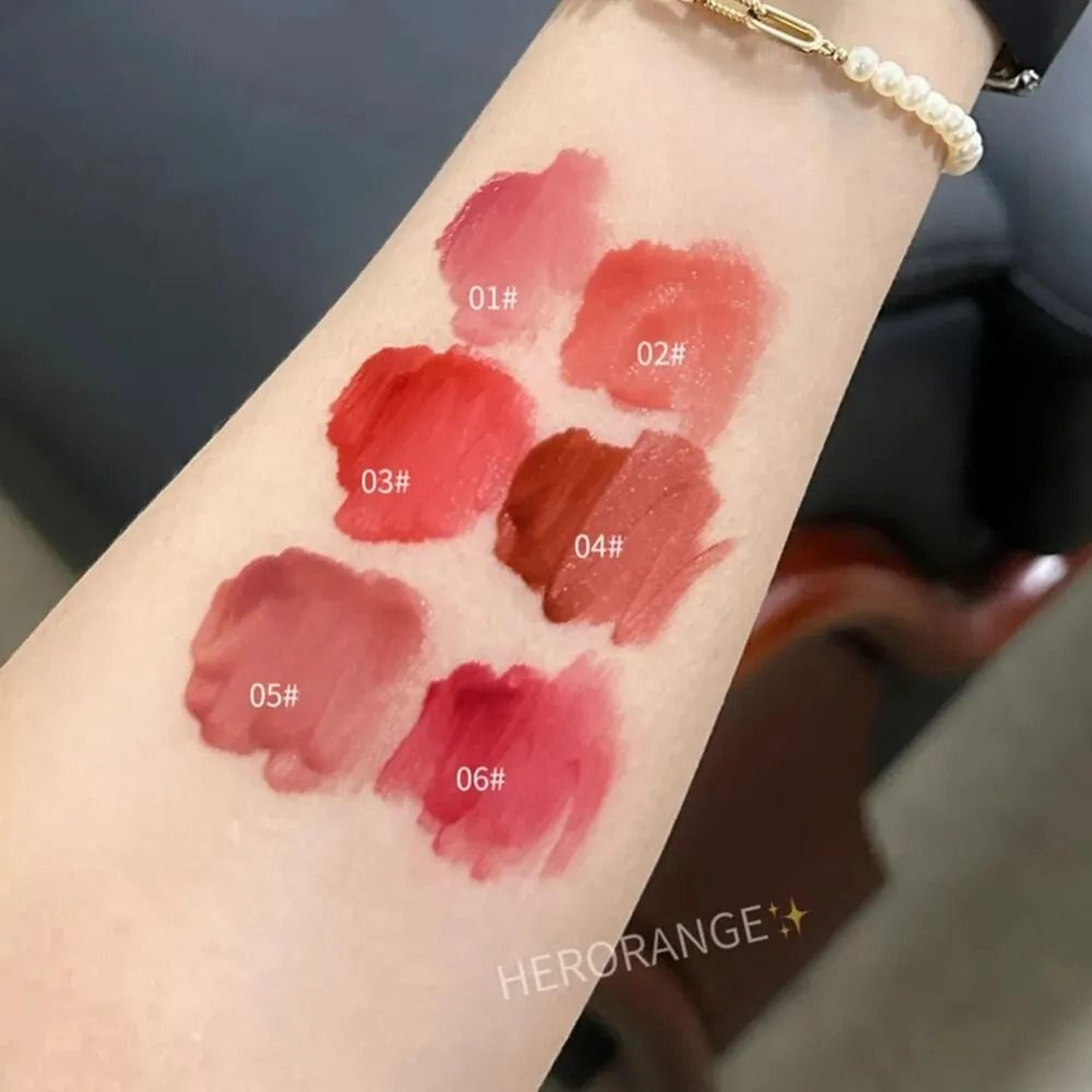 Herorange Lightly Glass Water Gloss Lip Glaze  Mirror Plumping Lip Oil  NonStick Cup Lip Tint 1