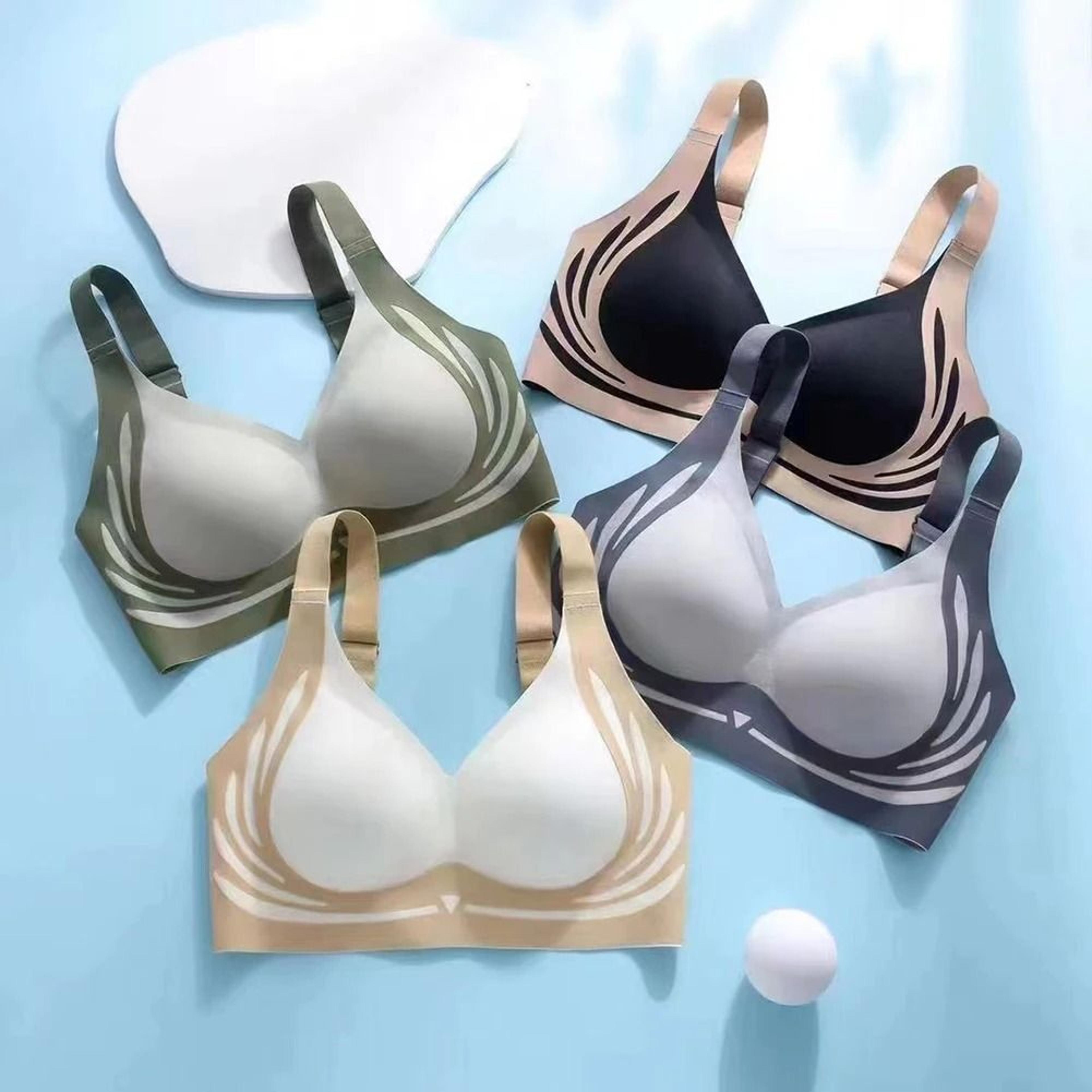 Lifting AntiSagging Wireless PushUp Sports Bra  Machine Washable Shockproof Fixed Cup Underwear 5