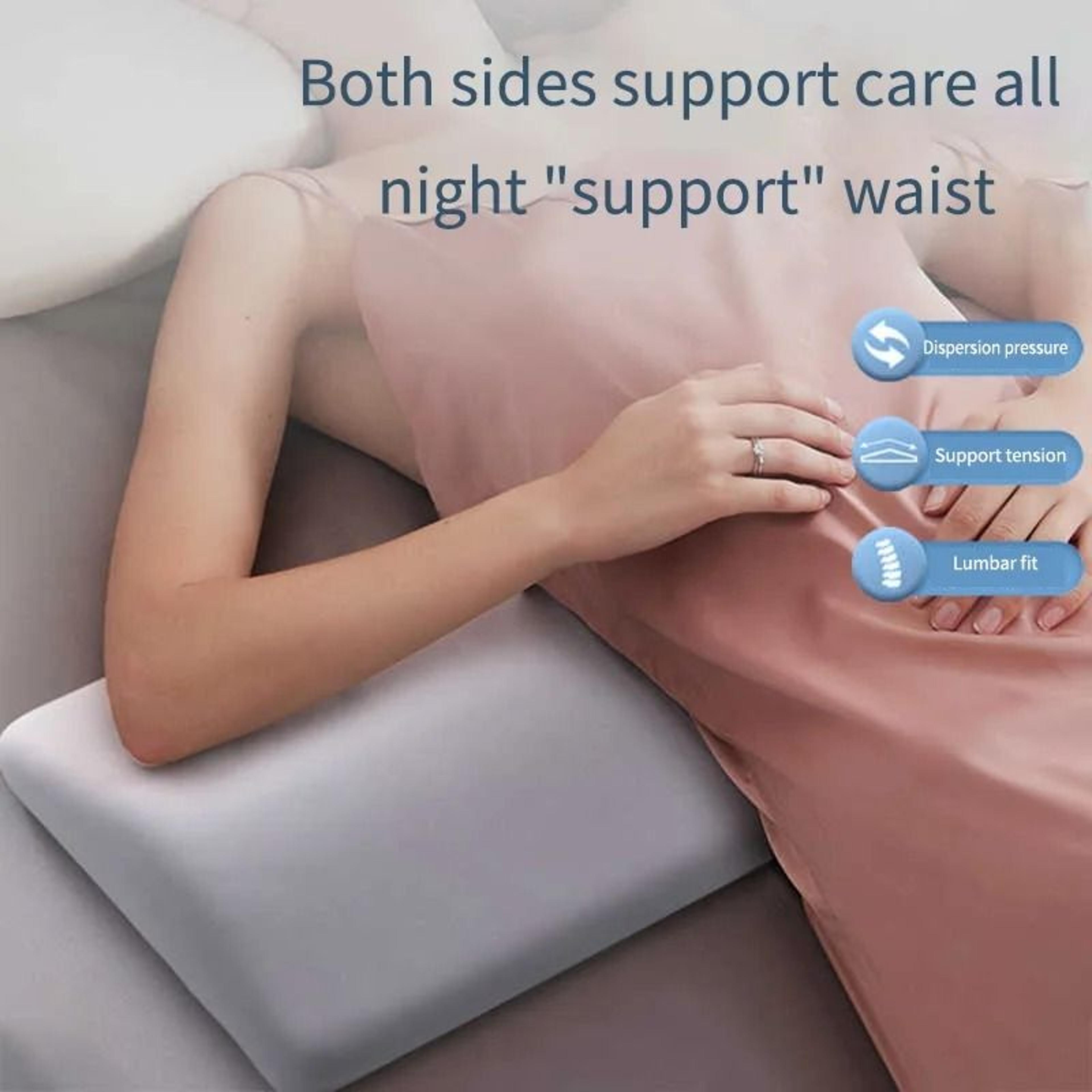 Ergonomic Memory Foam Lumbar Support Pillow  Lower Back Pain Relief  Waist Cushion For Bed Sleeping 1