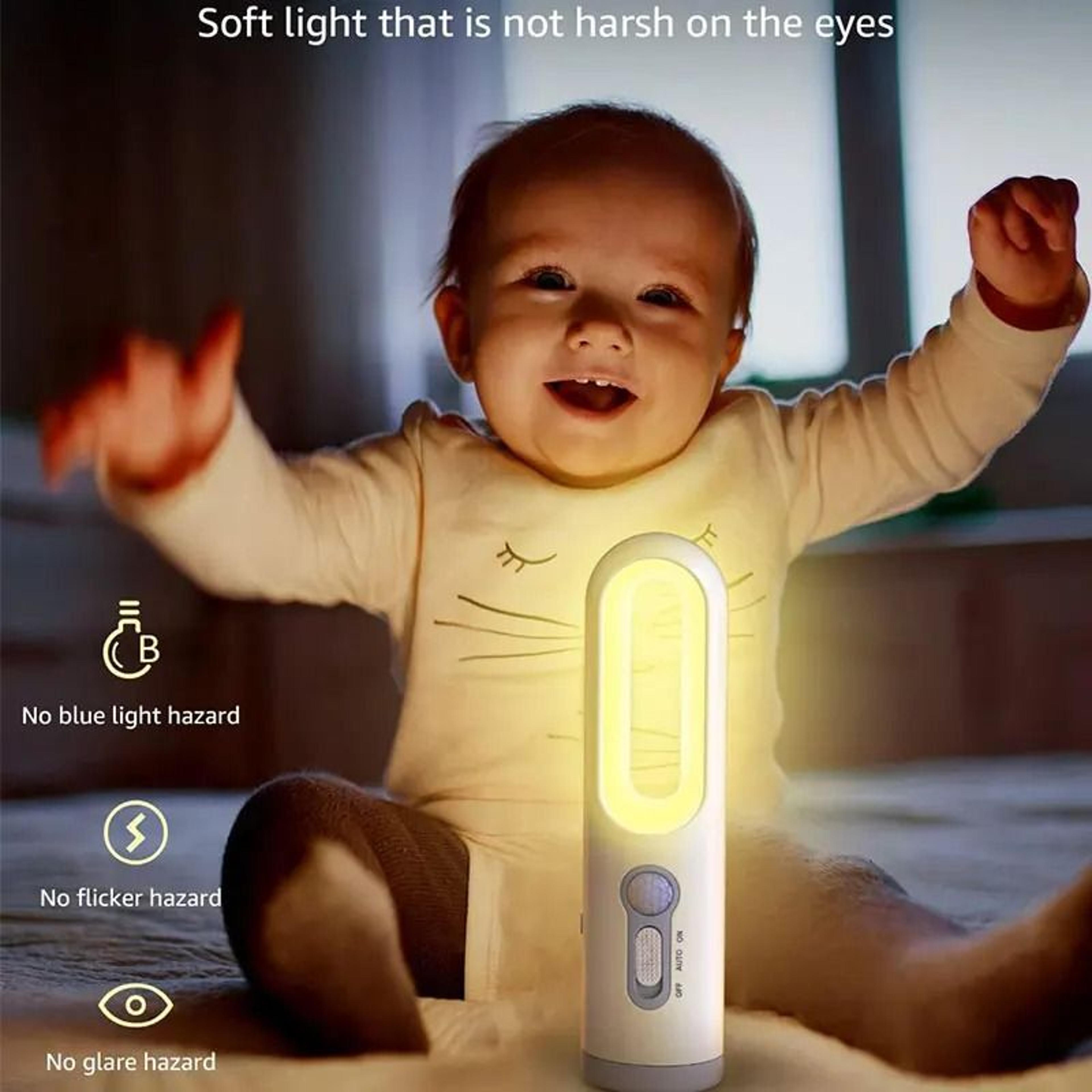 2in1 Motion Sensor Night Light  Portable Flashlight  EyeCare LED Lamp For Bedroom  Nursery 0