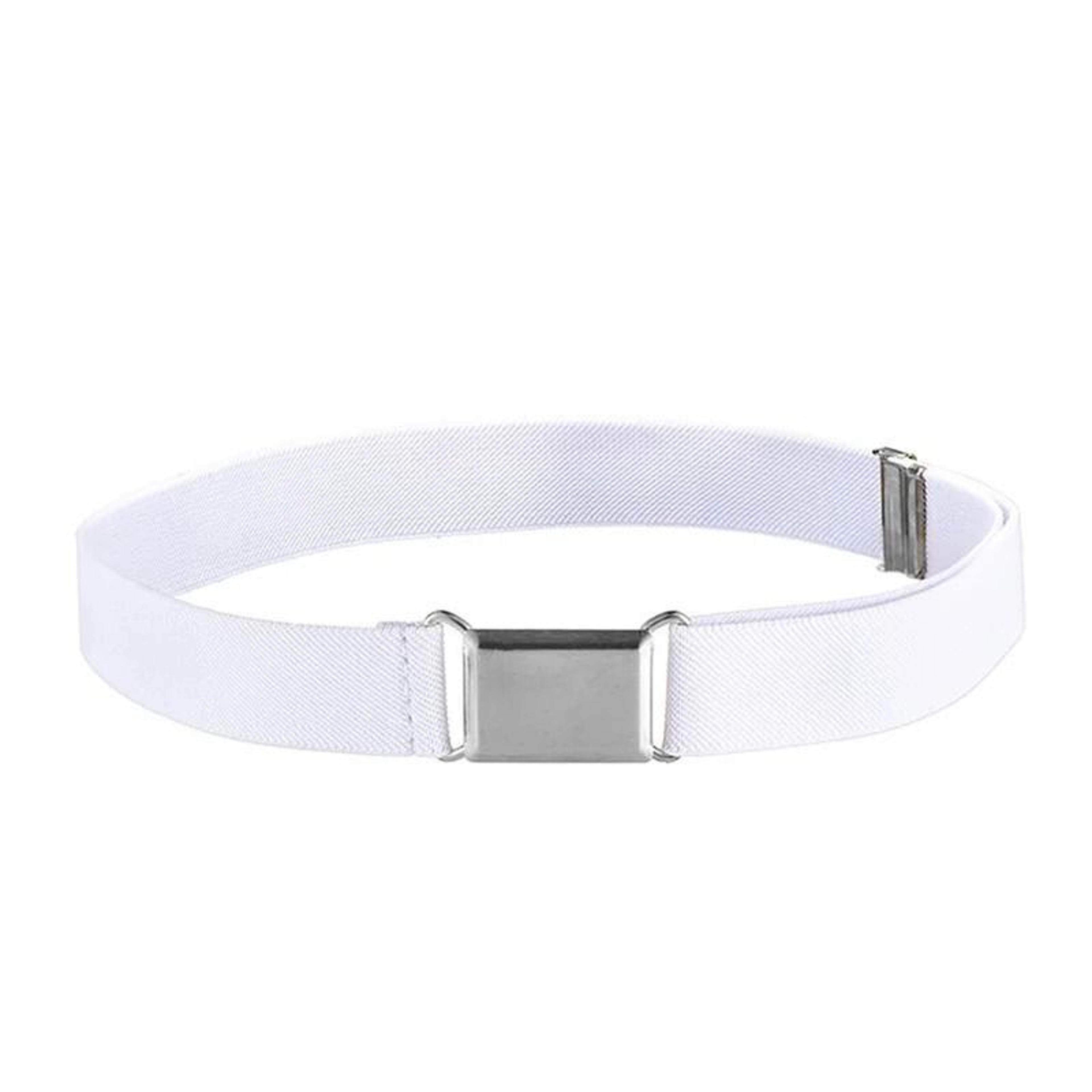 Womens Invisible Elastic Stretch Belt  Adjustable NoShow Flat Square Buckle Waist Belt For Jeans  D 6