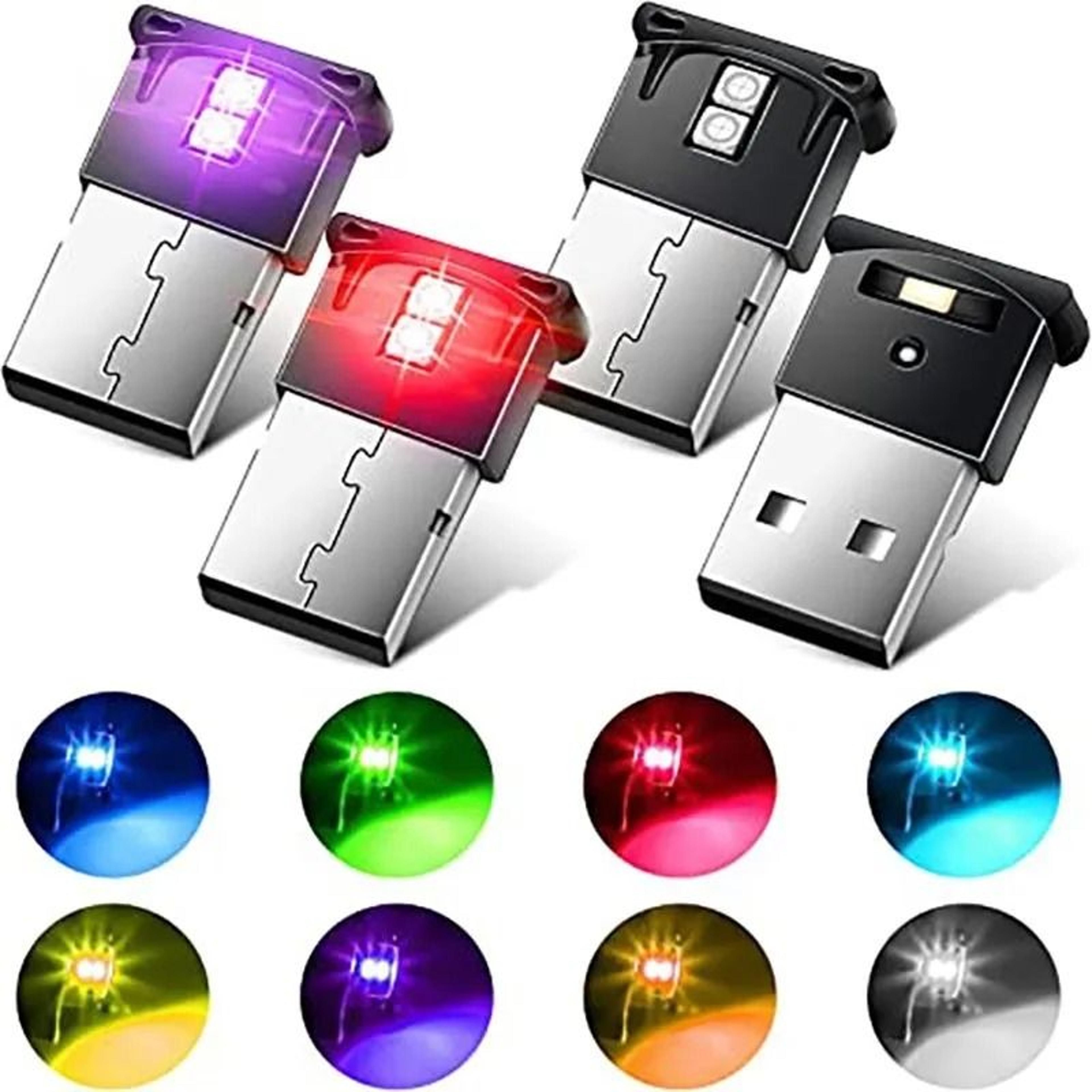 Mini USB RGB Ambient Light  8Color Variable LED Atmosphere Night Light For Car Laptop  Keyboard 0