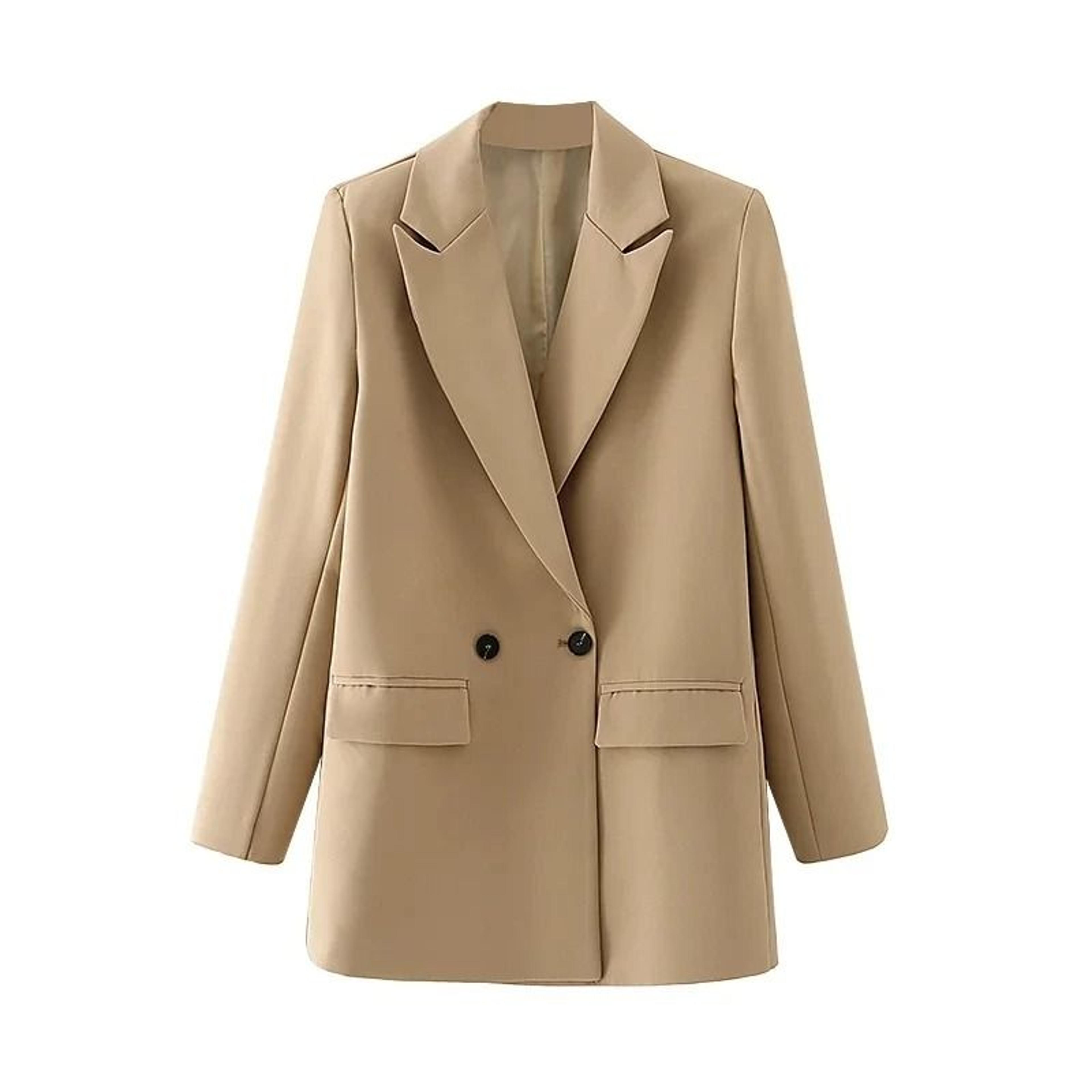 HXAO Womens Tailored Office Blazer  Fashion Long Sleeve Suit Coat Outerwear 6