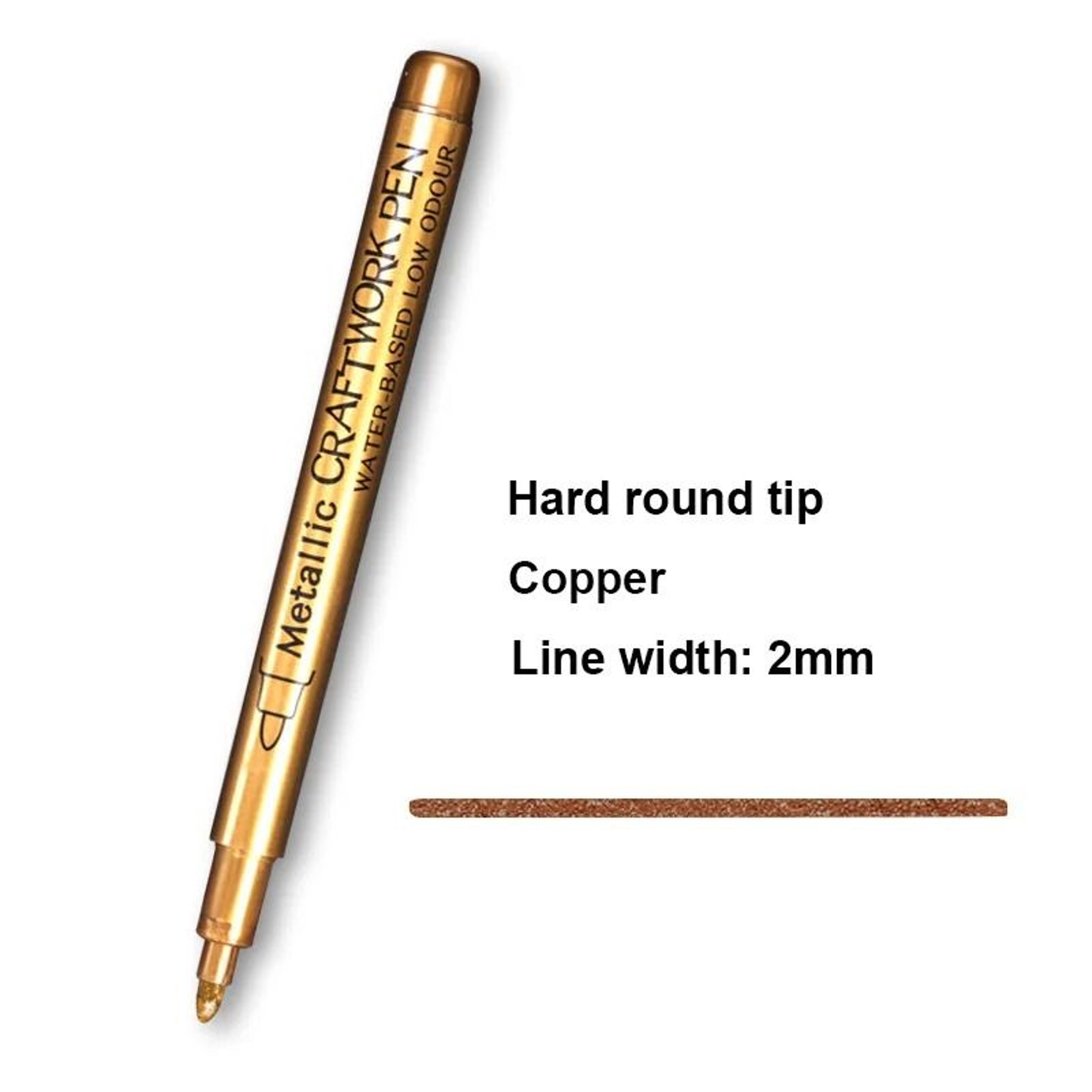 Gold  Silver Brush Metallic Marker Pens  Permanent Art Markers For Manga Scrapbooking  Crafts 16