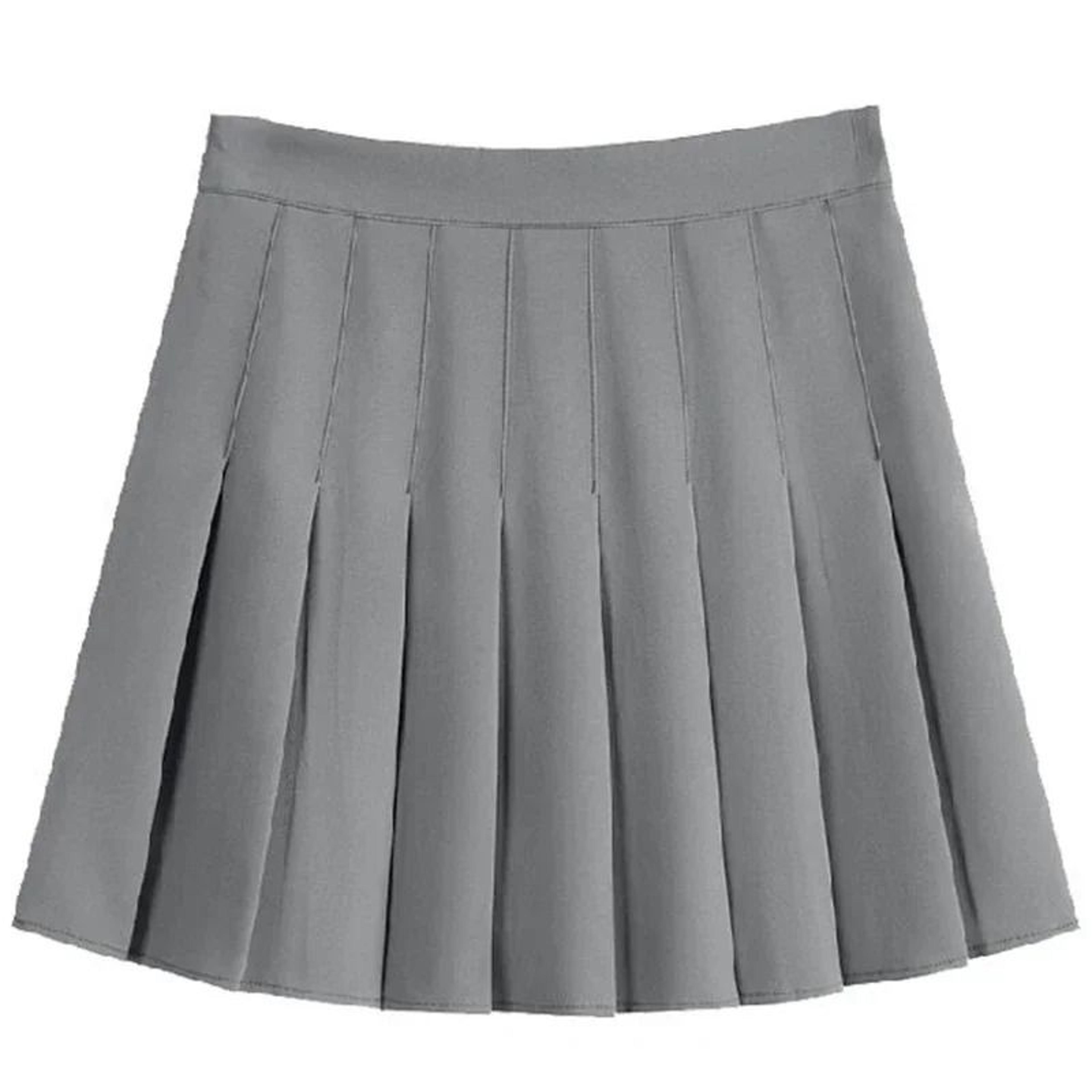 Womens Solid Color HighWaisted JK ALine Mini Skirt  Slim Fit Elastic Zipper Skirt 12