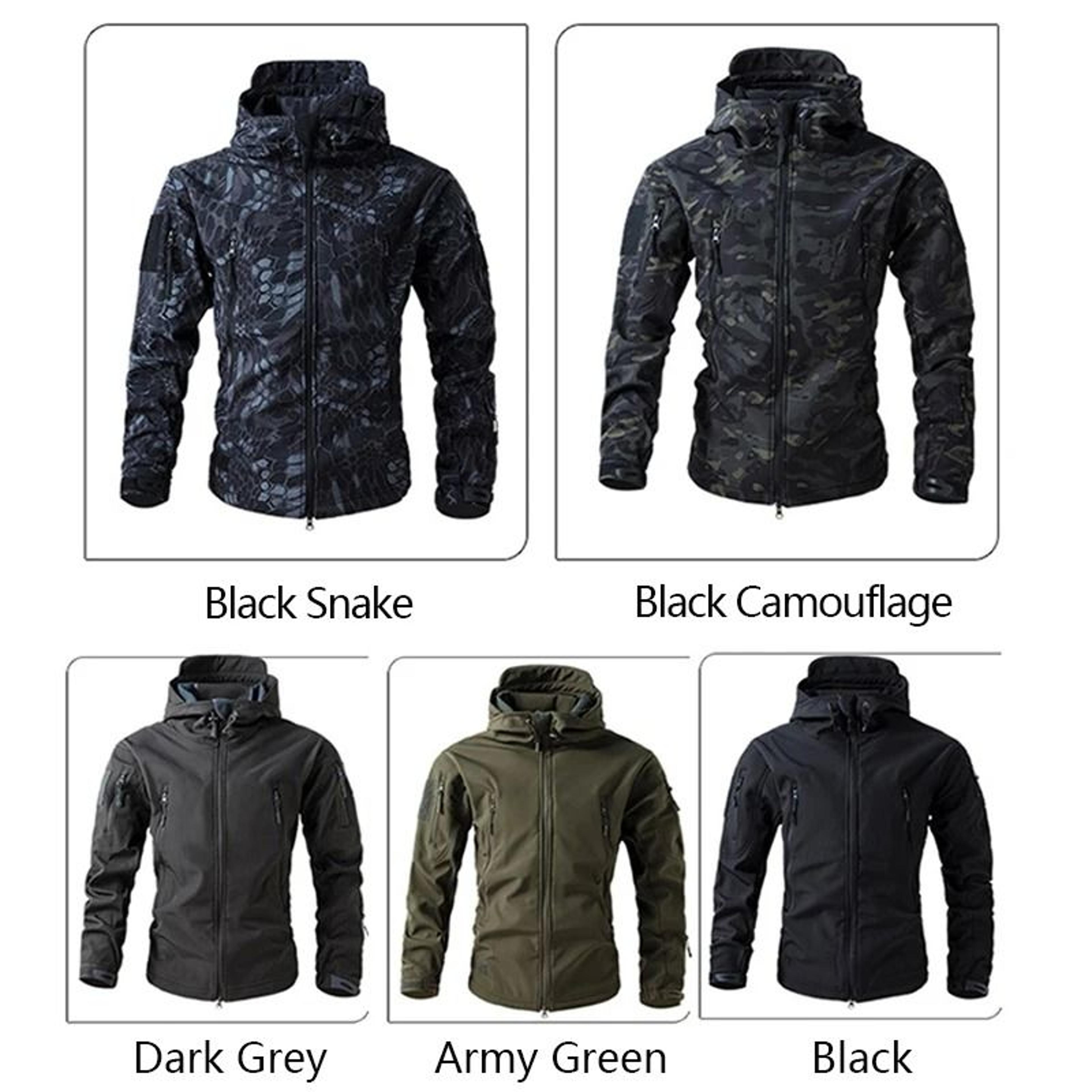 Lurker Shark Skin Softshell Tactical Jacket  Waterproof Fleece Hooded Camo Coat For Hunting  Outdoo 3