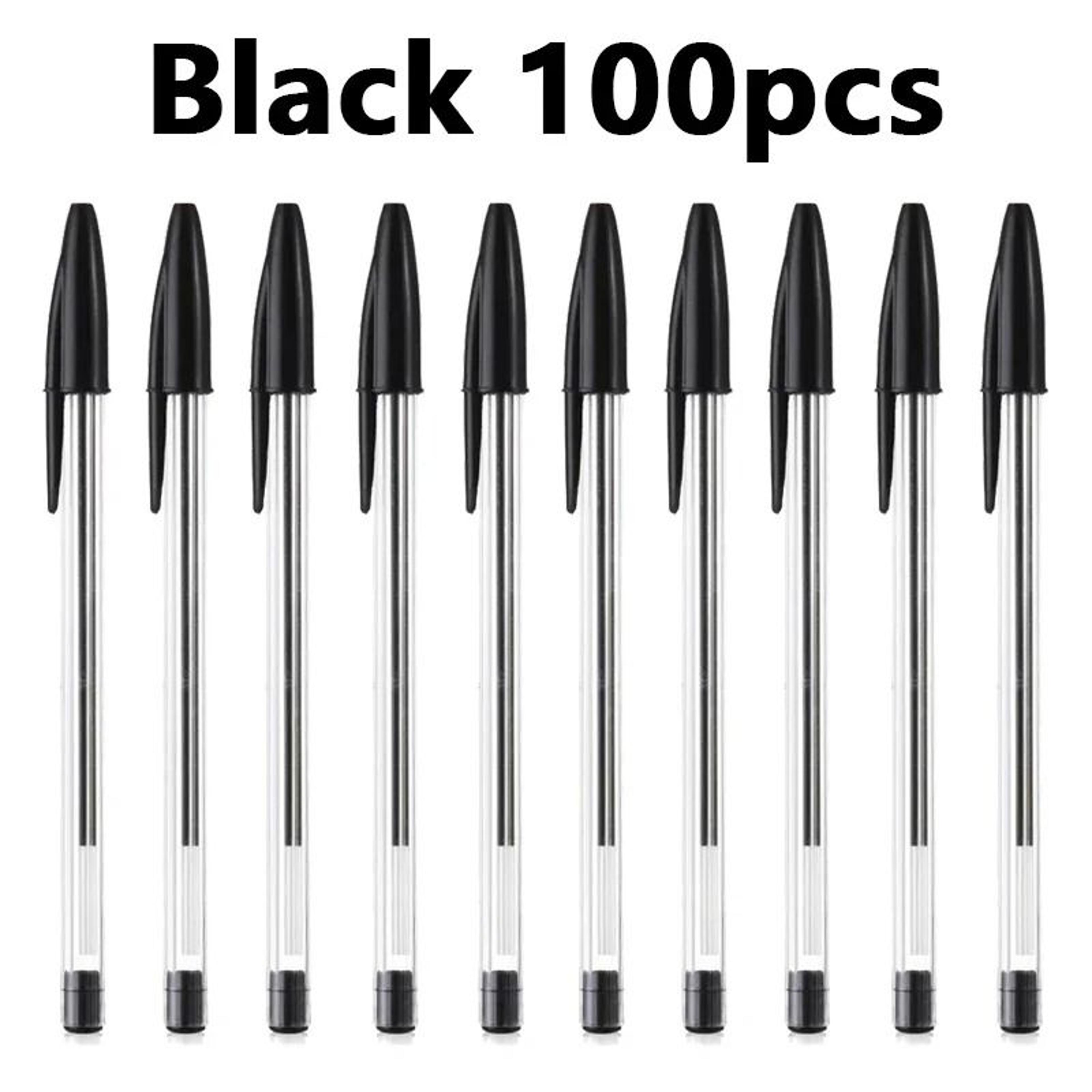 50100Pack 10mm Blue  Black Ballpoint Pens  Smooth Writing Plastic Ball Point Pens For School  Offic 9