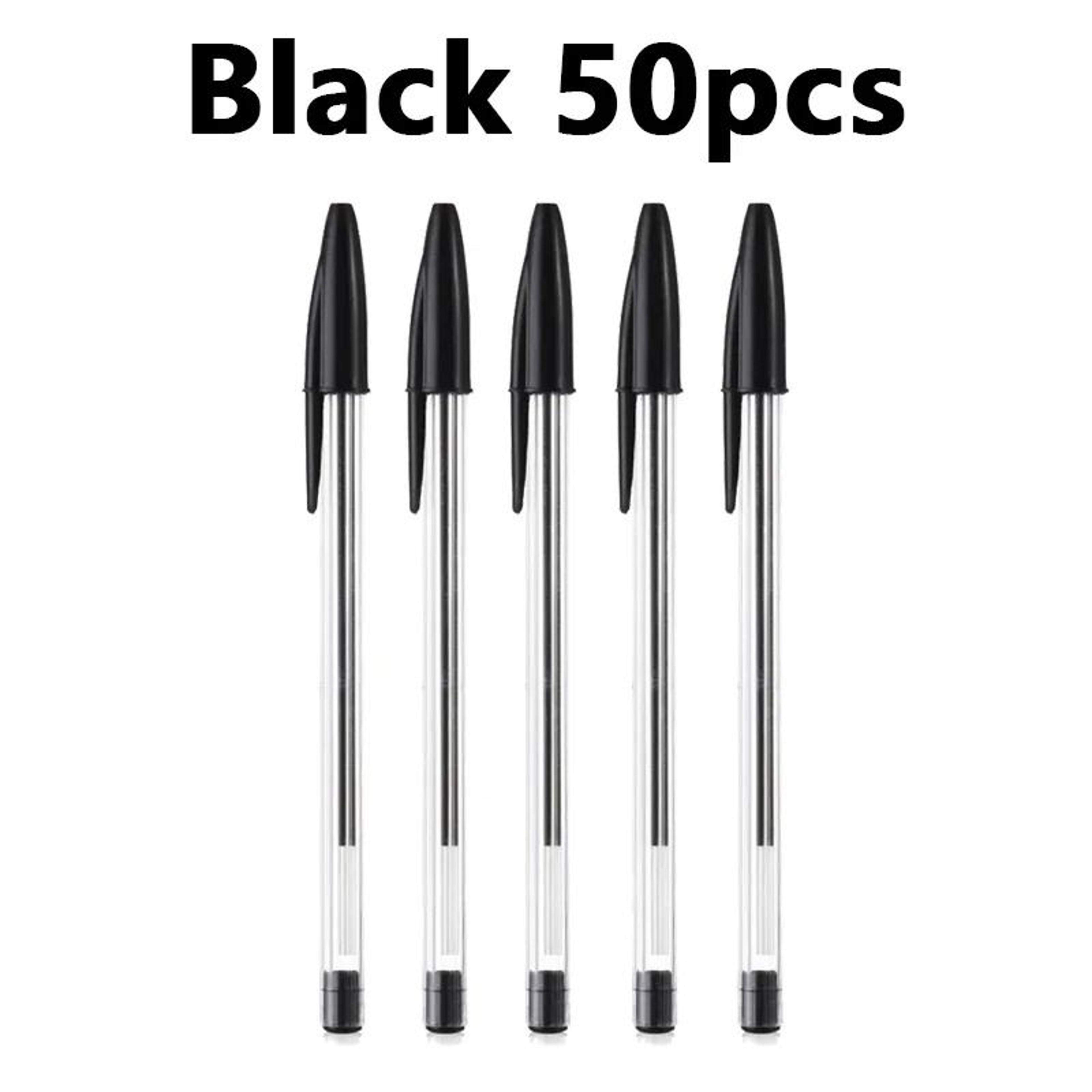 50100Pack 10mm Blue  Black Ballpoint Pens  Smooth Writing Plastic Ball Point Pens For School  Offic 7