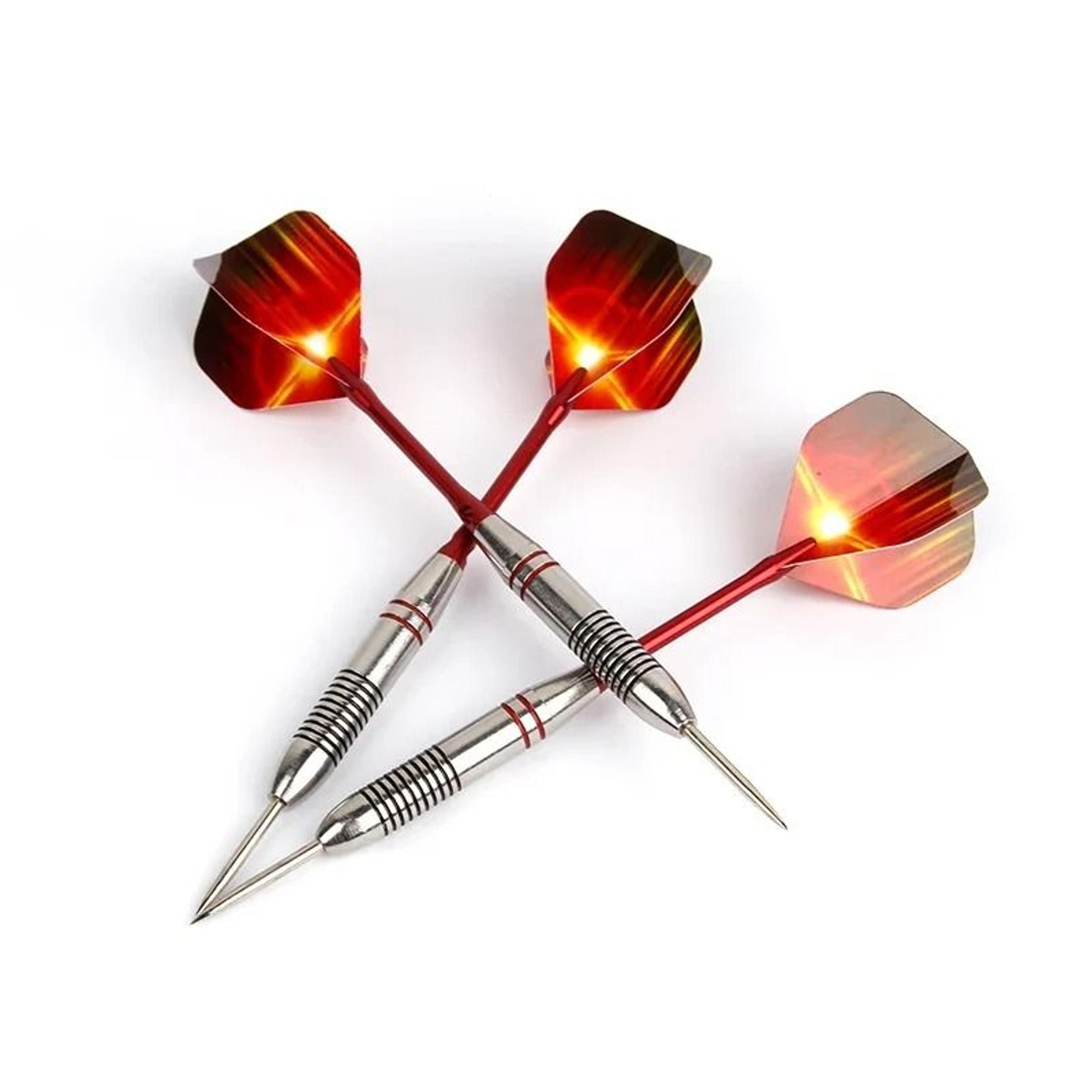 3Piece Professional 24g Steel Tip Dart Set  Precision Darts With Aluminum Shafts  HighFly Flights 3