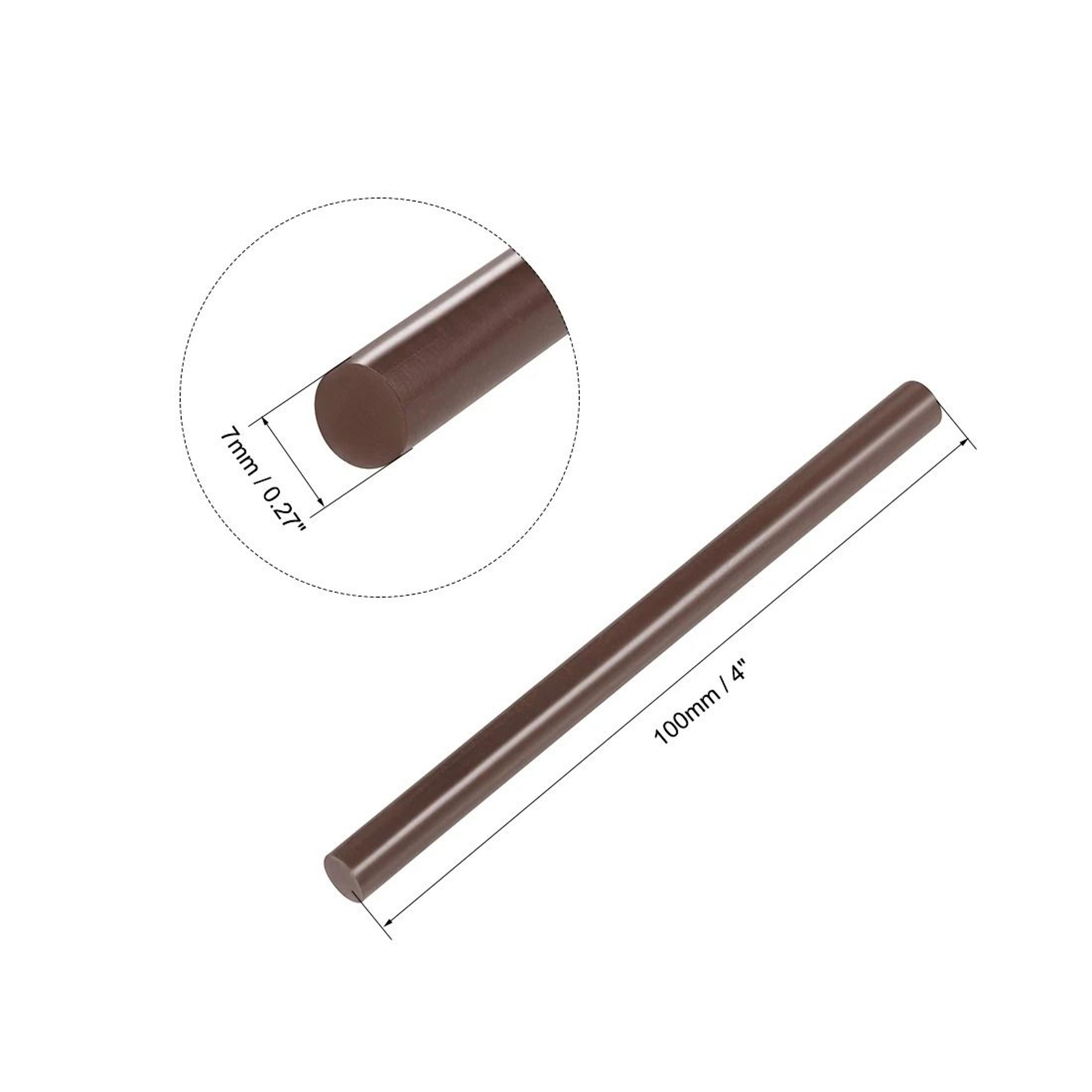 Uxcell 12Piece Mini Hot Glue Sticks  027Inch X 4Inch Brown Hot Melt Glue Rods For Crafting  Repairs 1