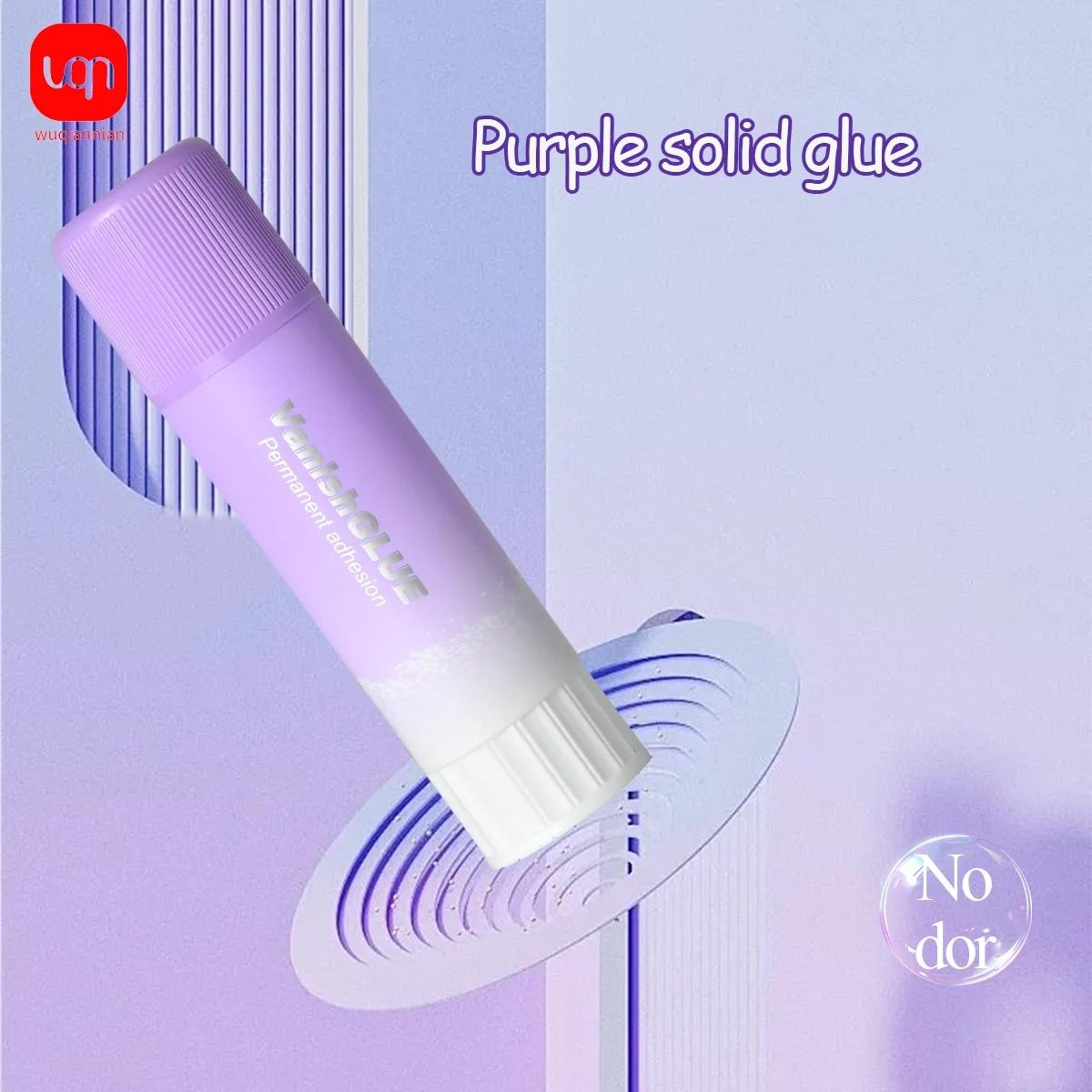Purple ColorChanging Solid PVP Glue Stick Set 15g  HighViscosity Washable Adhesive For Students  Sc 3