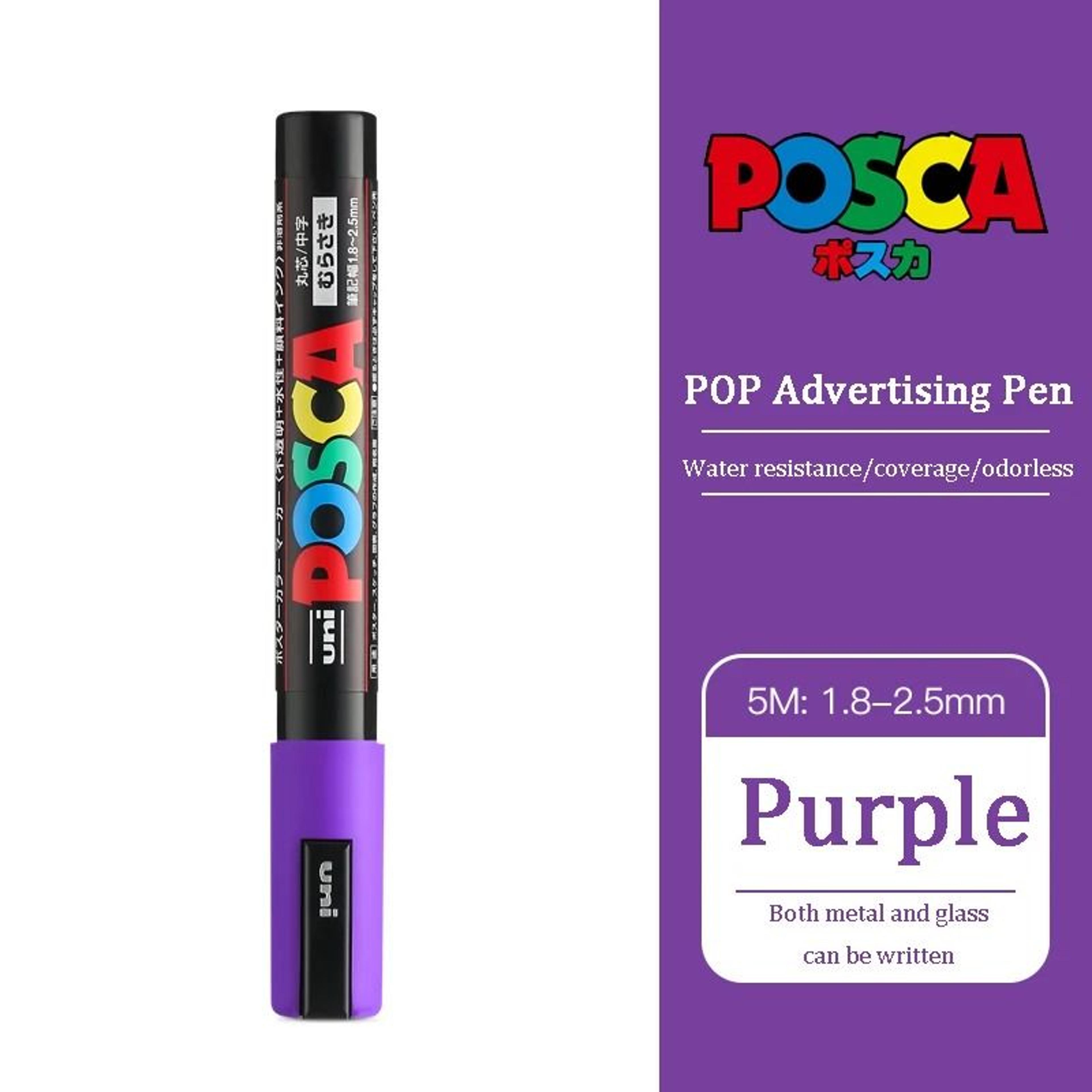 Uni Posca PC5M Medium Bullet Tip Acrylic Paint Marker Pen  Permanent WaterBased Marker For Glass Ro 4