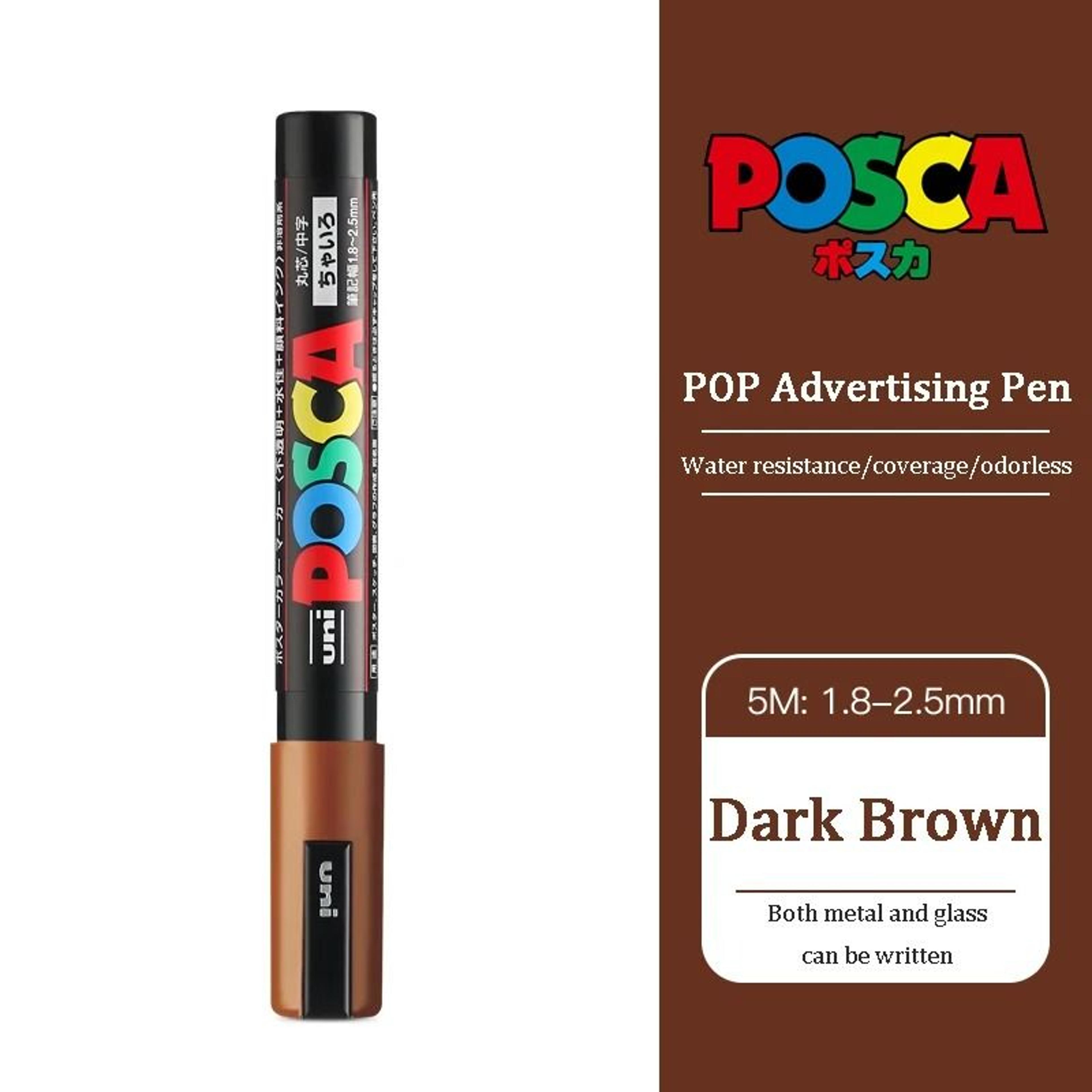 Uni Posca PC5M Medium Bullet Tip Acrylic Paint Marker Pen  Permanent WaterBased Marker For Glass Ro 24