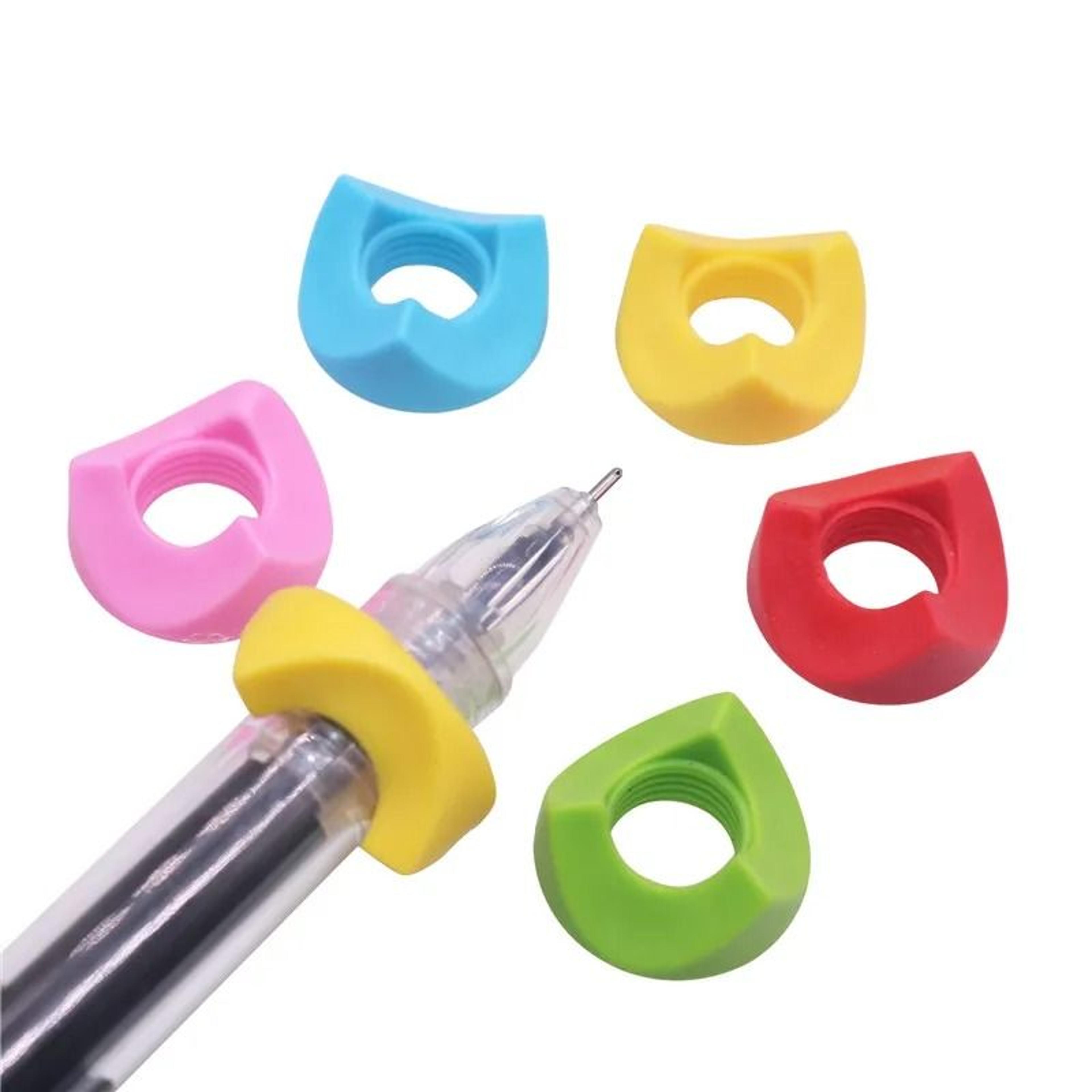 20Piece Silicone Triangular Thread Pencil Grips  Ergonomic Writing Posture Corrector For Students 0