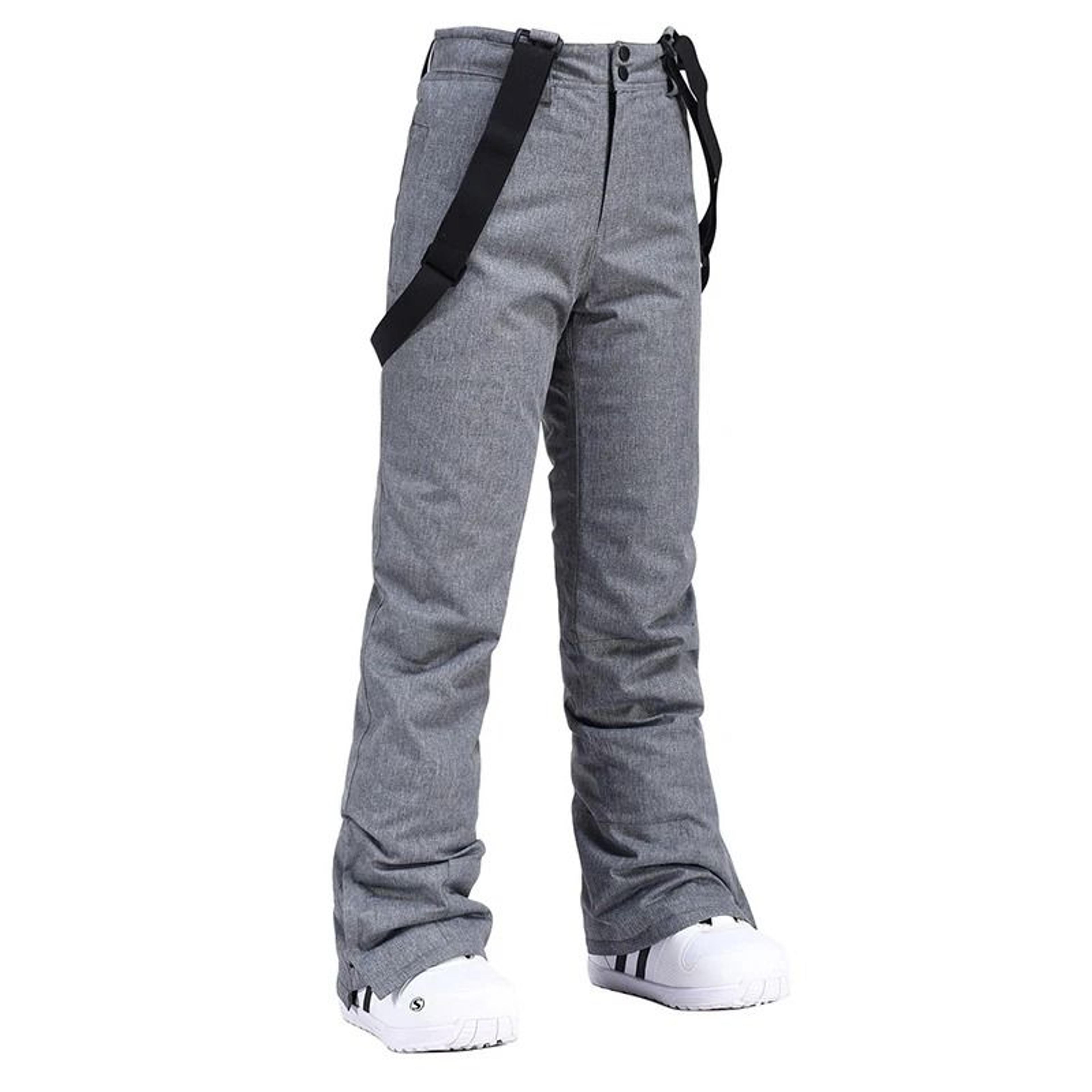 Unisex Winter Thick Warm Skiing Pants  Waterproof Windproof Suspender Snowboard Trousers 3