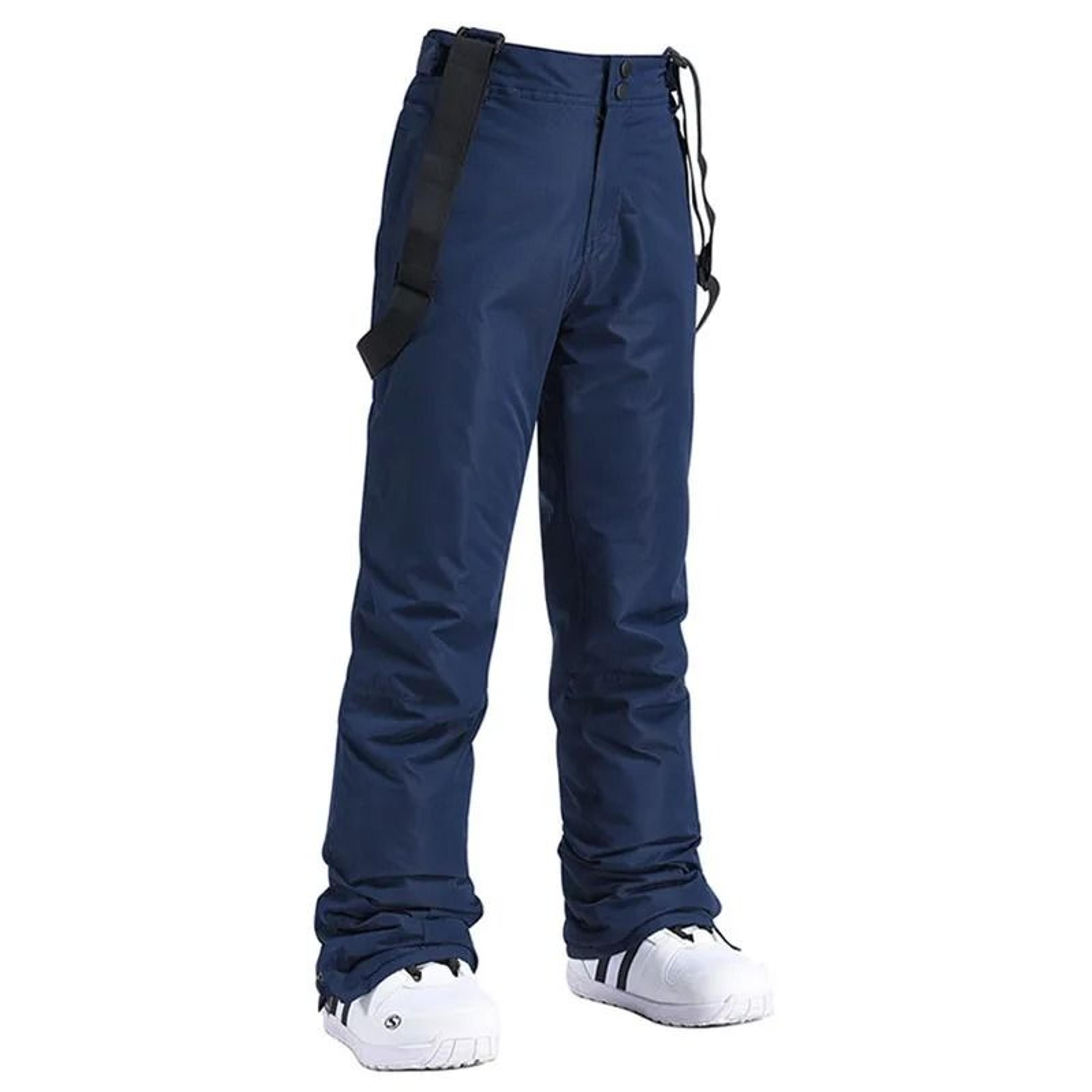 Unisex Winter Thick Warm Skiing Pants  Waterproof Windproof Suspender Snowboard Trousers 2