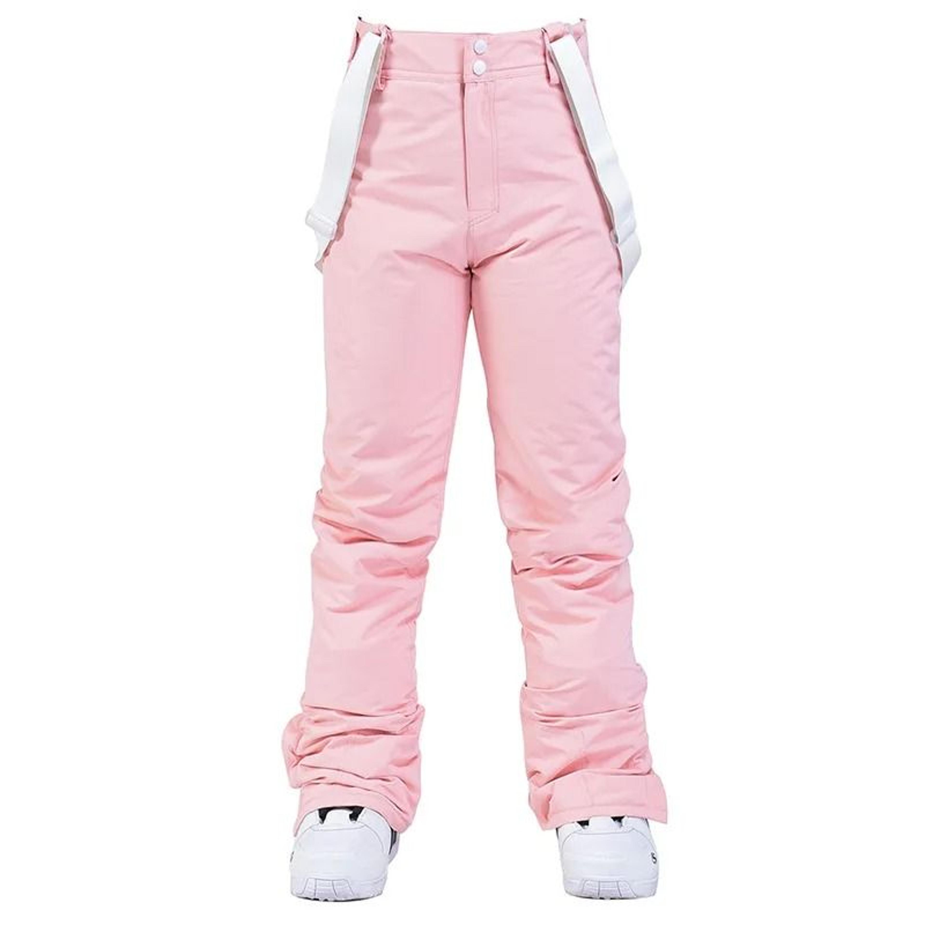 Unisex Winter Thick Warm Skiing Pants  Waterproof Windproof Suspender Snowboard Trousers 9