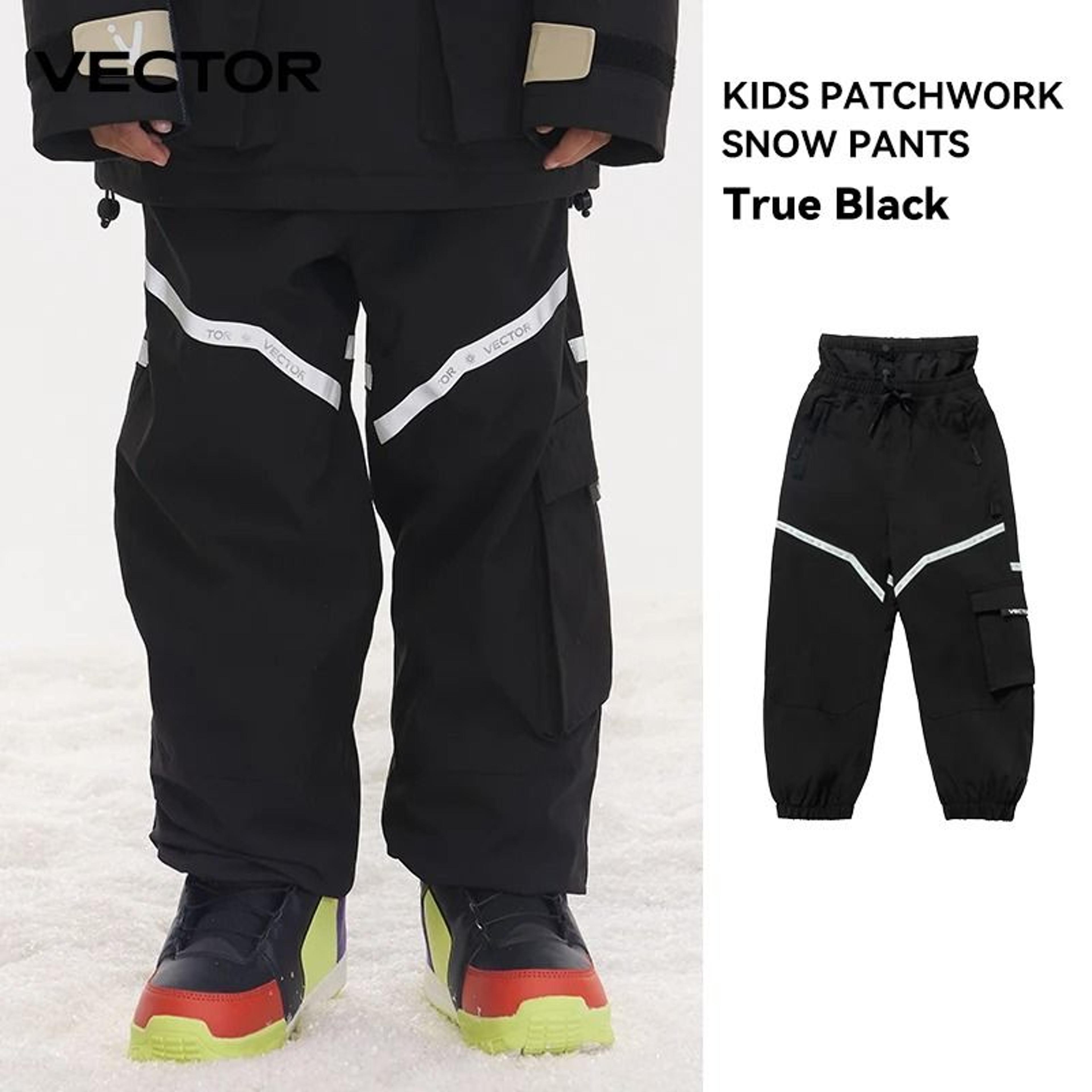 VECTOR Kids Winter Waterproof  Windproof Ski Pants  Thermal Snowboard Trousers 7
