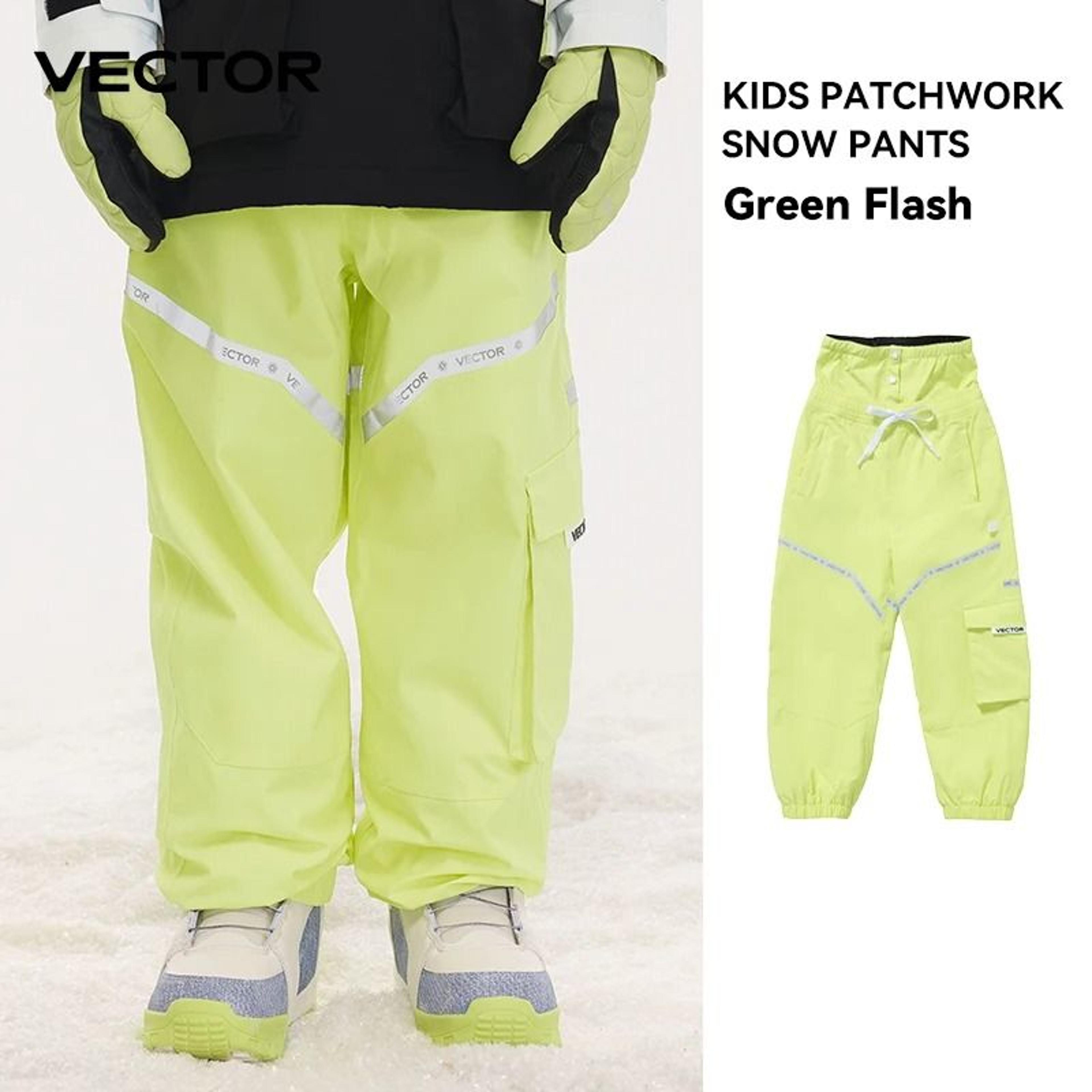 VECTOR Kids Winter Waterproof  Windproof Ski Pants  Thermal Snowboard Trousers 10