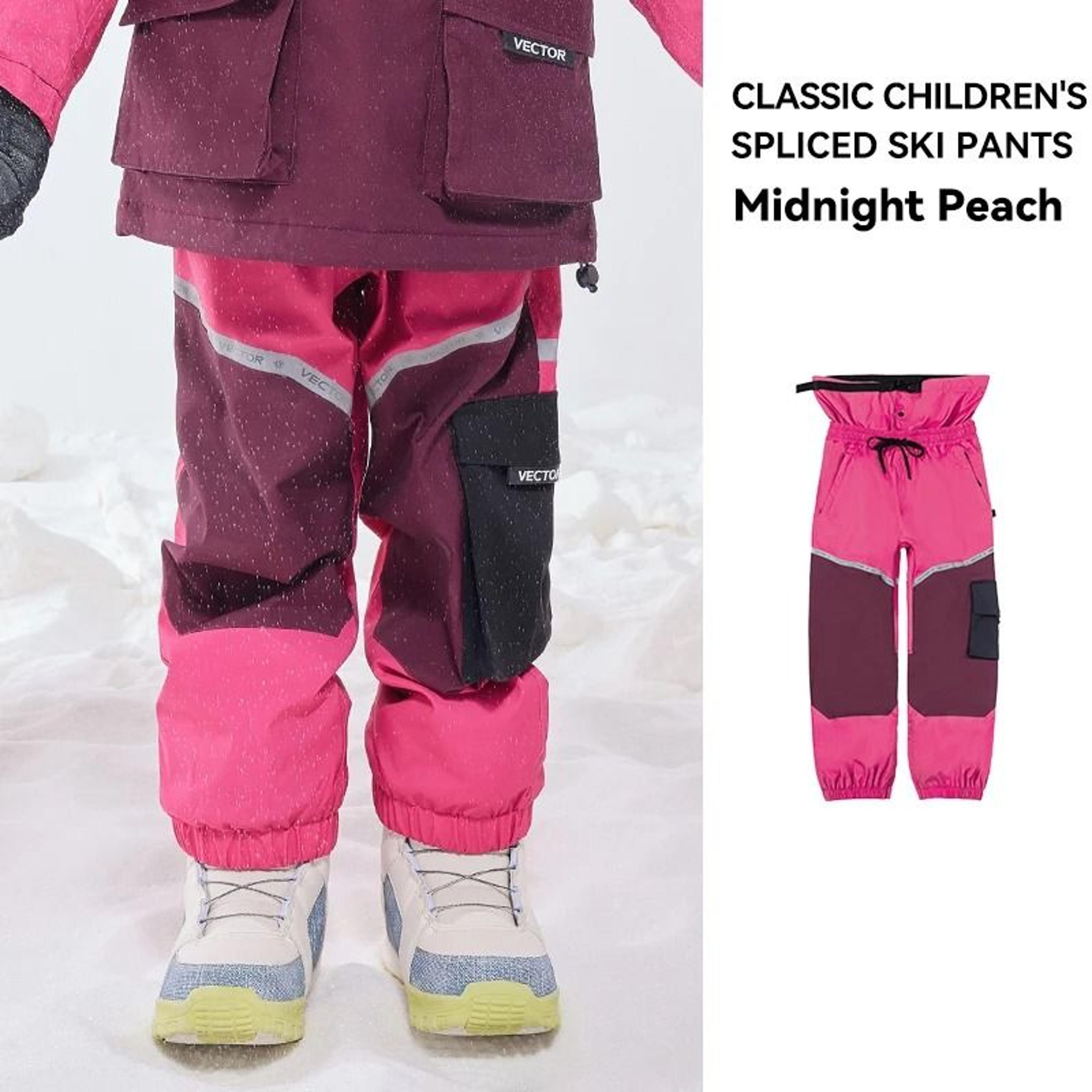 VECTOR Kids Winter Waterproof  Windproof Ski Pants  Thermal Snowboard Trousers 11