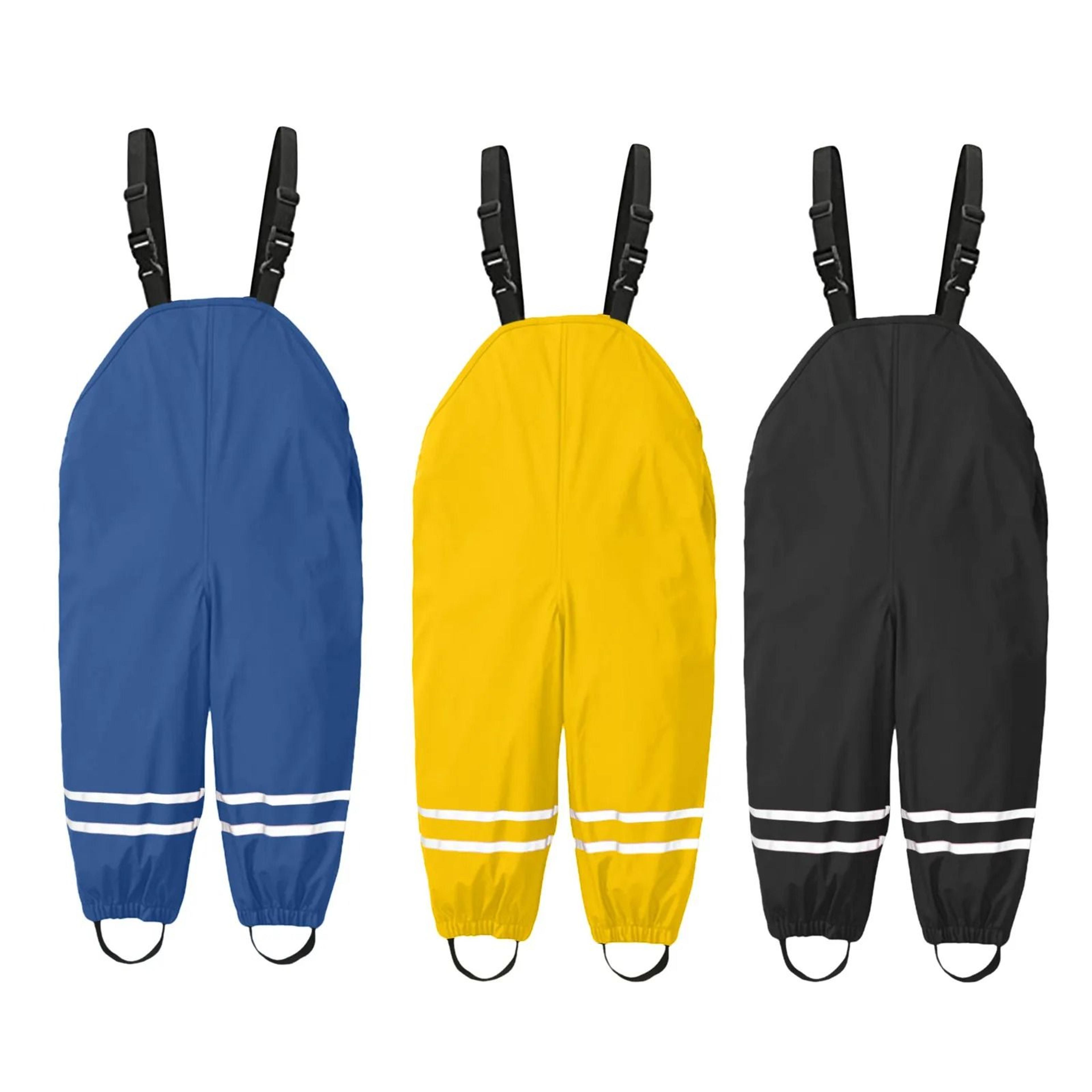 Toddler  Kids Waterproof Rain Dungarees  Windproof Mud Overalls  OnePiece Rain Pants 0