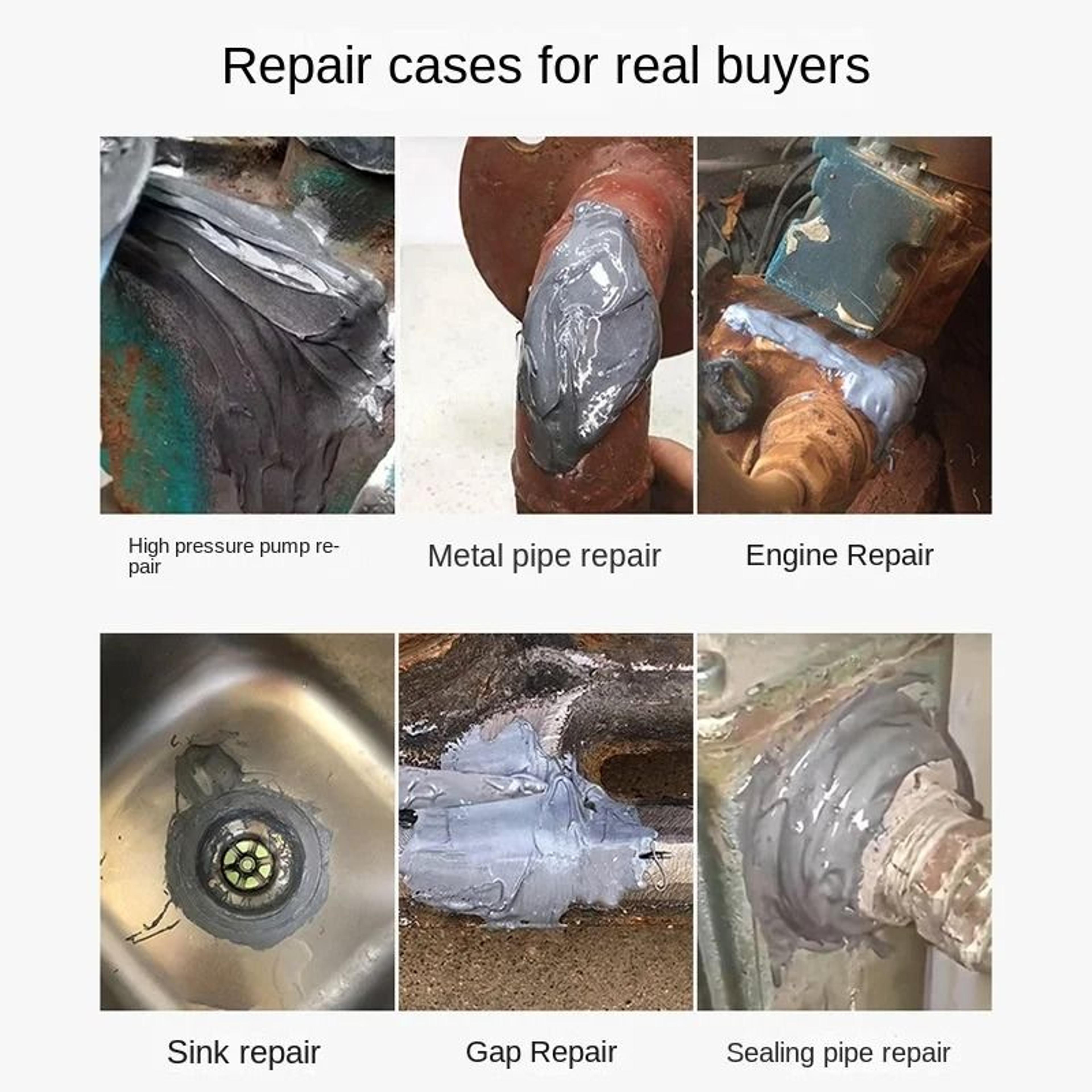 Epoxy Resin Metal Repair Agent  Casting Weld AB Glue For Steel Aluminum Stone  Ceramics 4