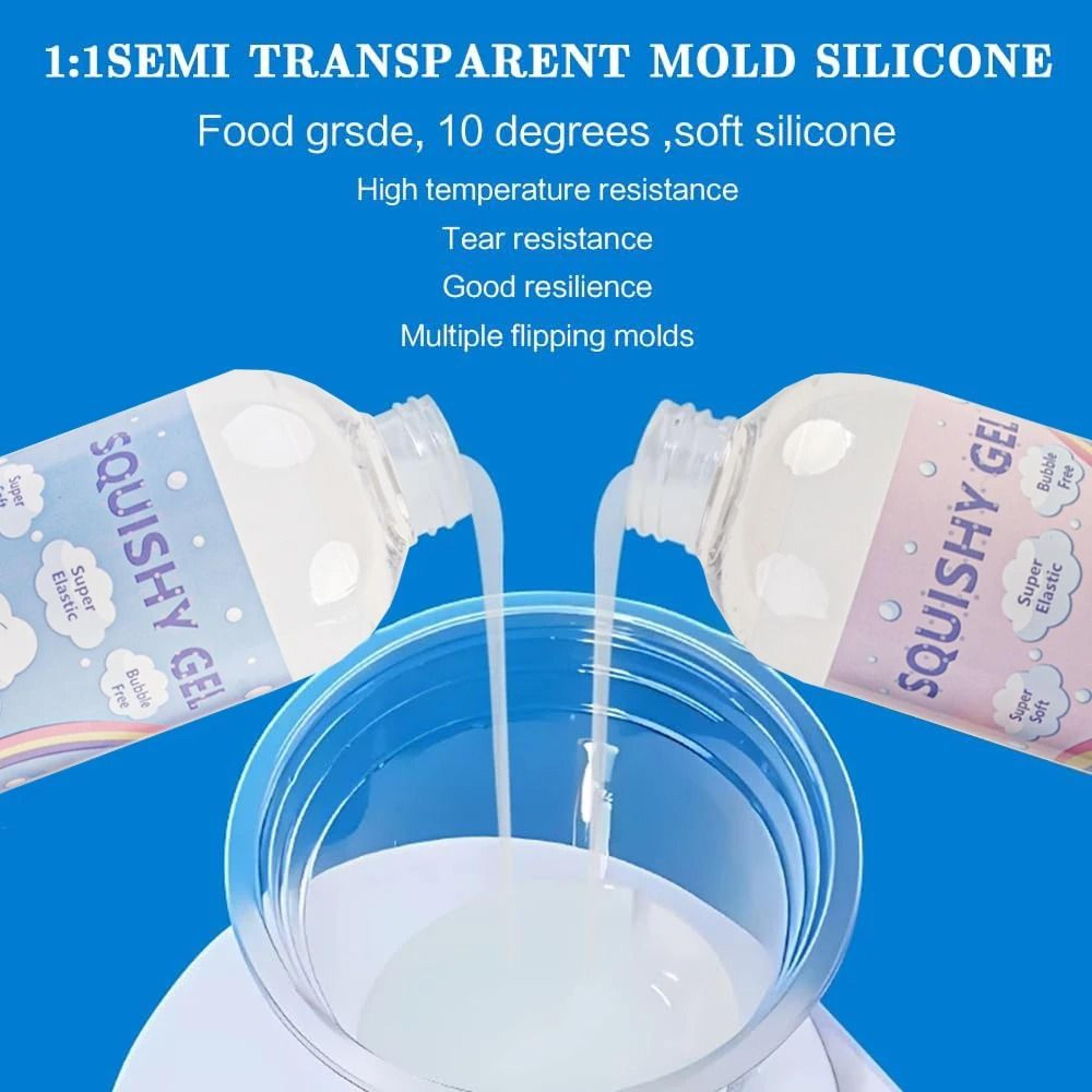 Squishy Gel Soft Liquid Resin Glue  DIY Decompression Toy  Cat Paw Mold Resin 3