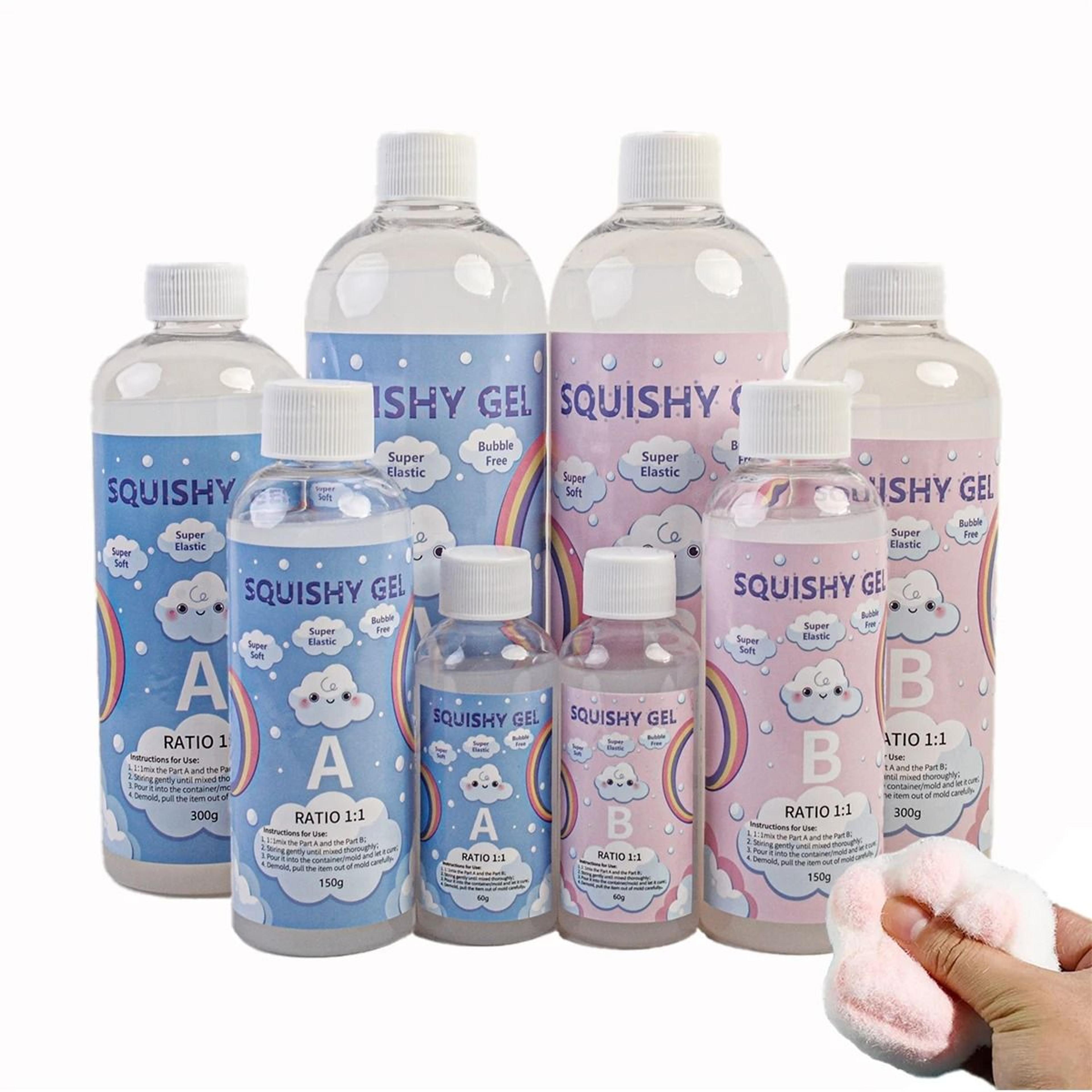 Squishy Gel Soft Liquid Resin Glue  DIY Decompression Toy  Cat Paw Mold Resin 0