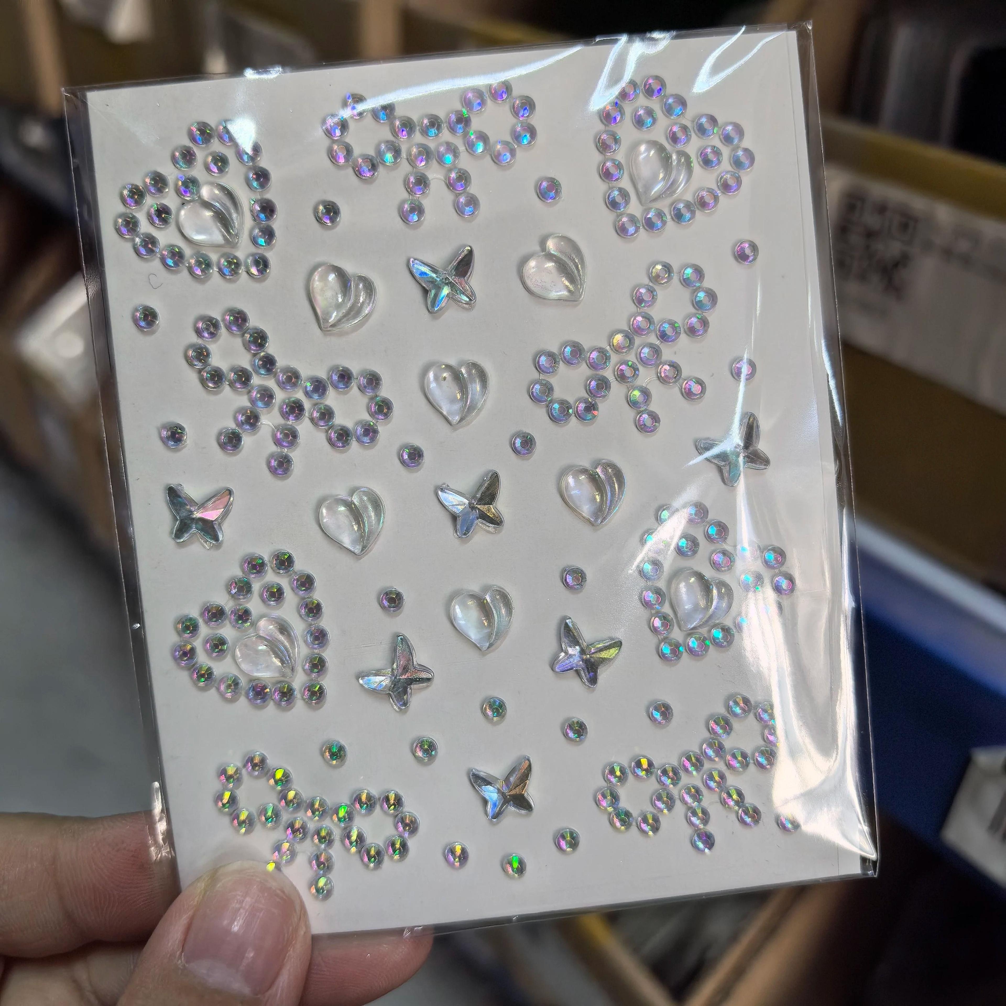 Laser Sparkle Stars  Pearls Face Gems Stickers  Rhinestone Eye  Face Temporary Tattoos 8