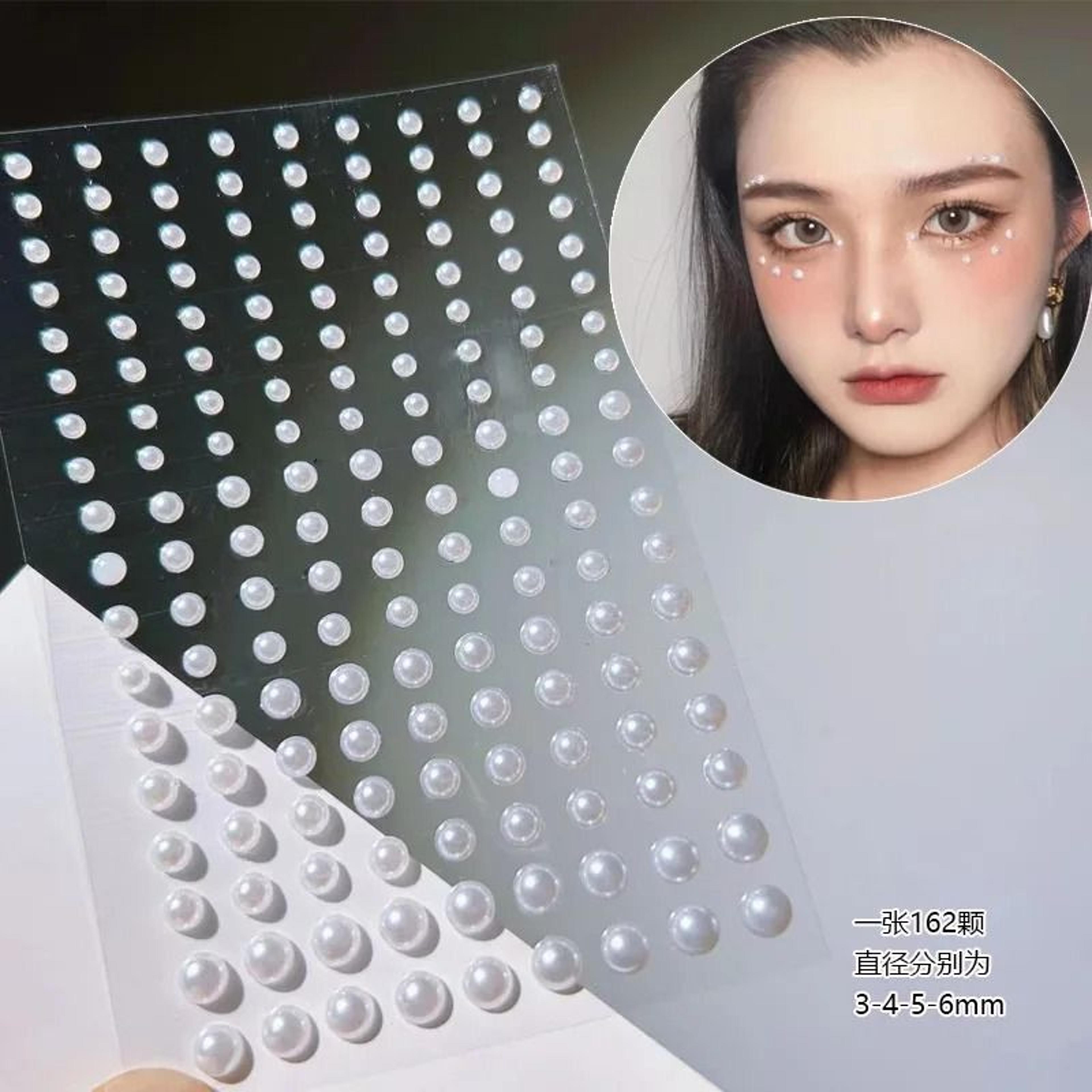 SelfAdhesive Face Jewels  Eyes Rhinestones  Temporary Tattoo Diamond Gems For Makeup  Party 12